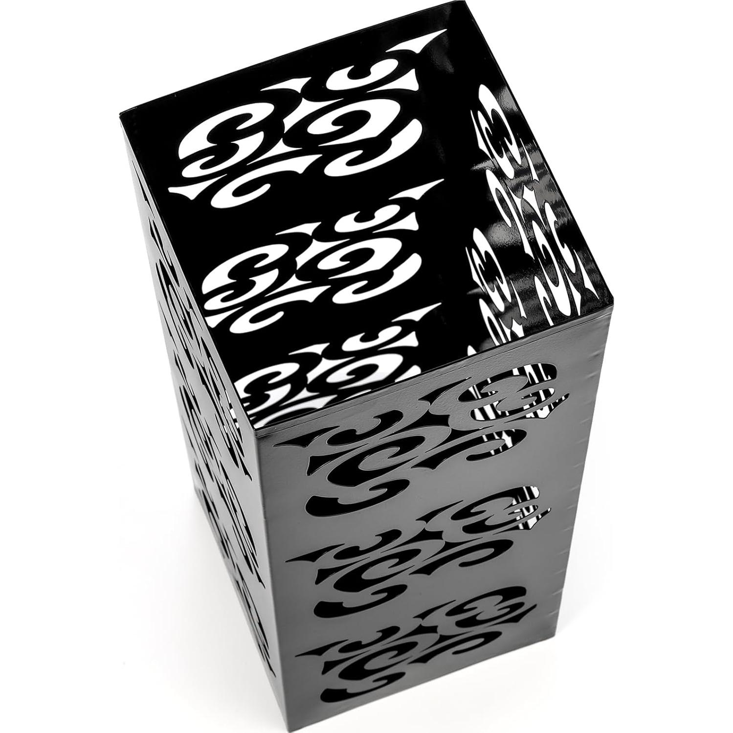 Soporte para Paraguas Kingrol de Metal Negro 15x15x40 cm