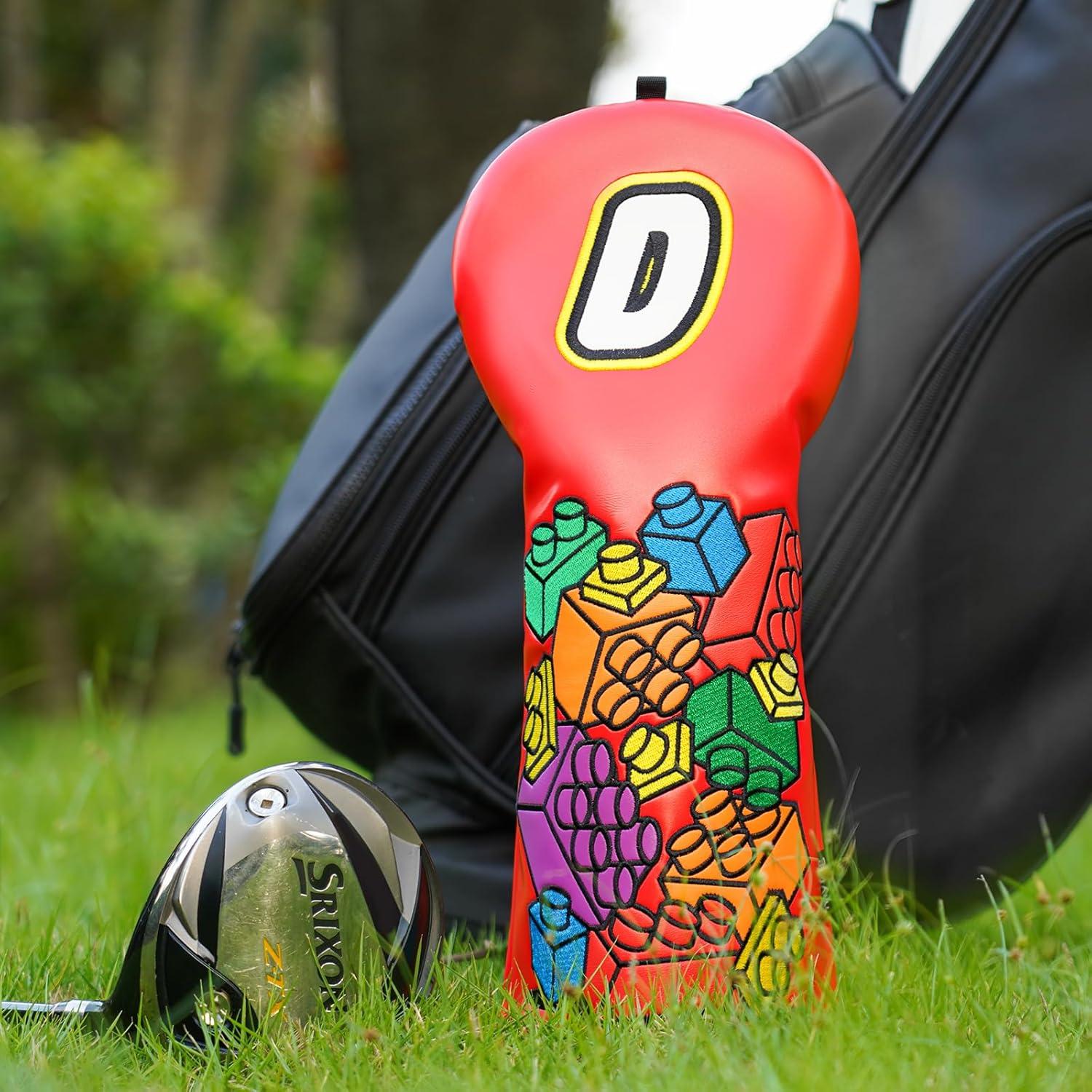 Cubierta de Cabeza de Driver de Golf Mytag Rojo 420-460CC