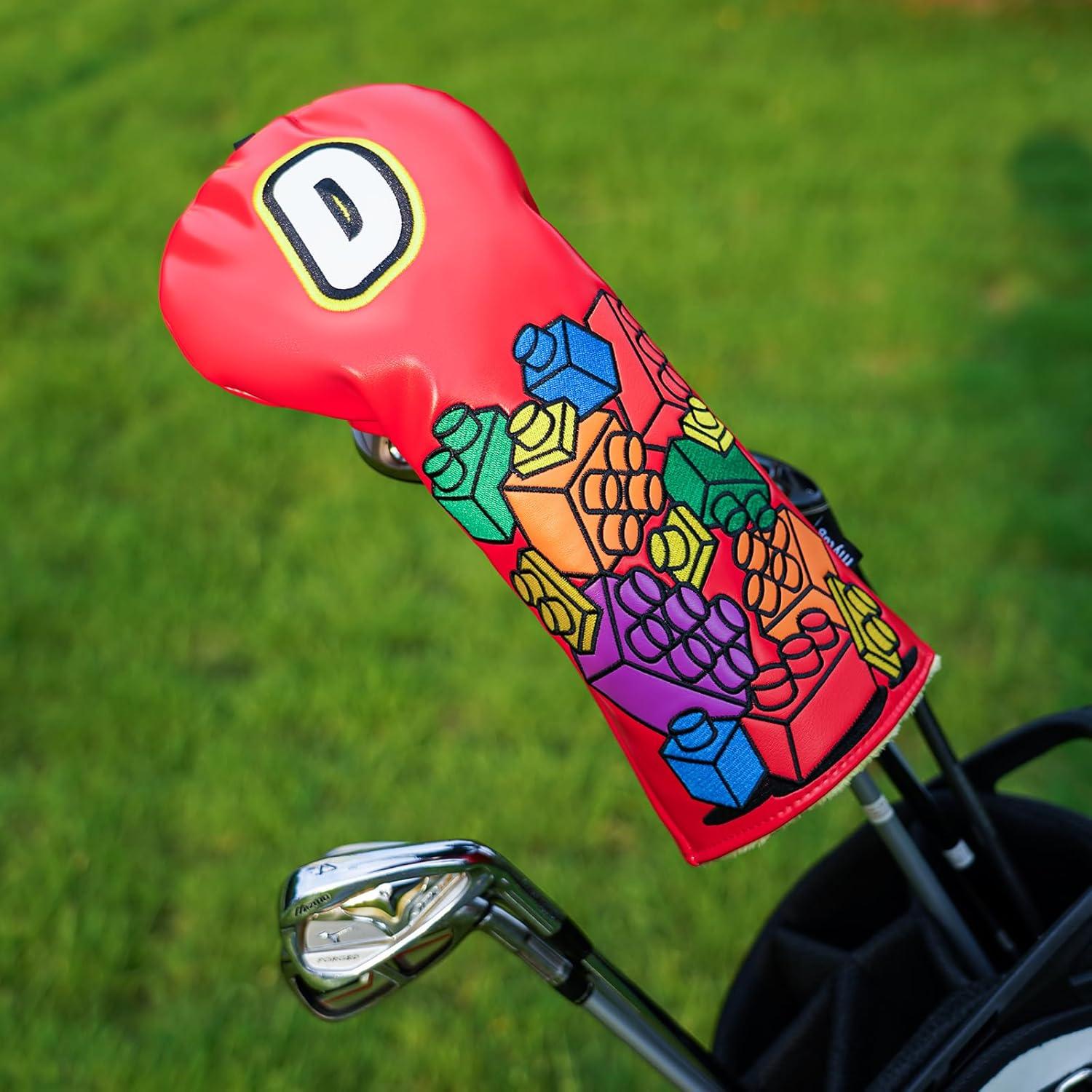 Cubierta de Cabeza de Driver de Golf Mytag Rojo 420-460CC