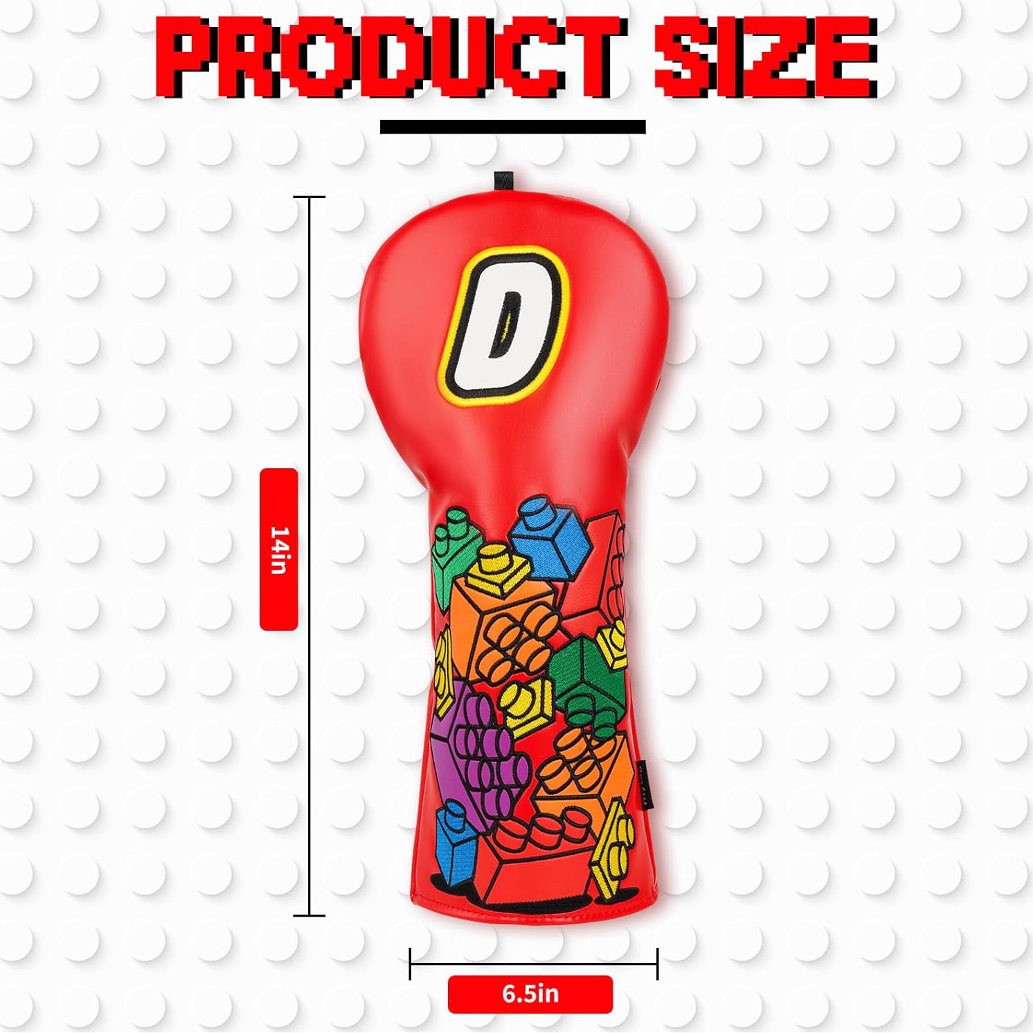 Cubierta de Cabeza de Driver de Golf Mytag Rojo 420-460CC