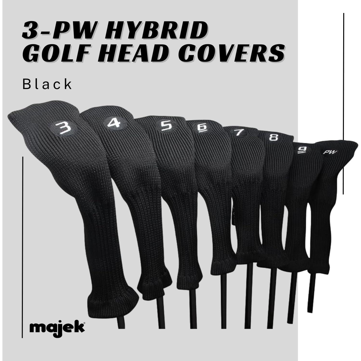 Cubiertas de Cabeza Híbrida Majek Neopreno Negro 3-PW