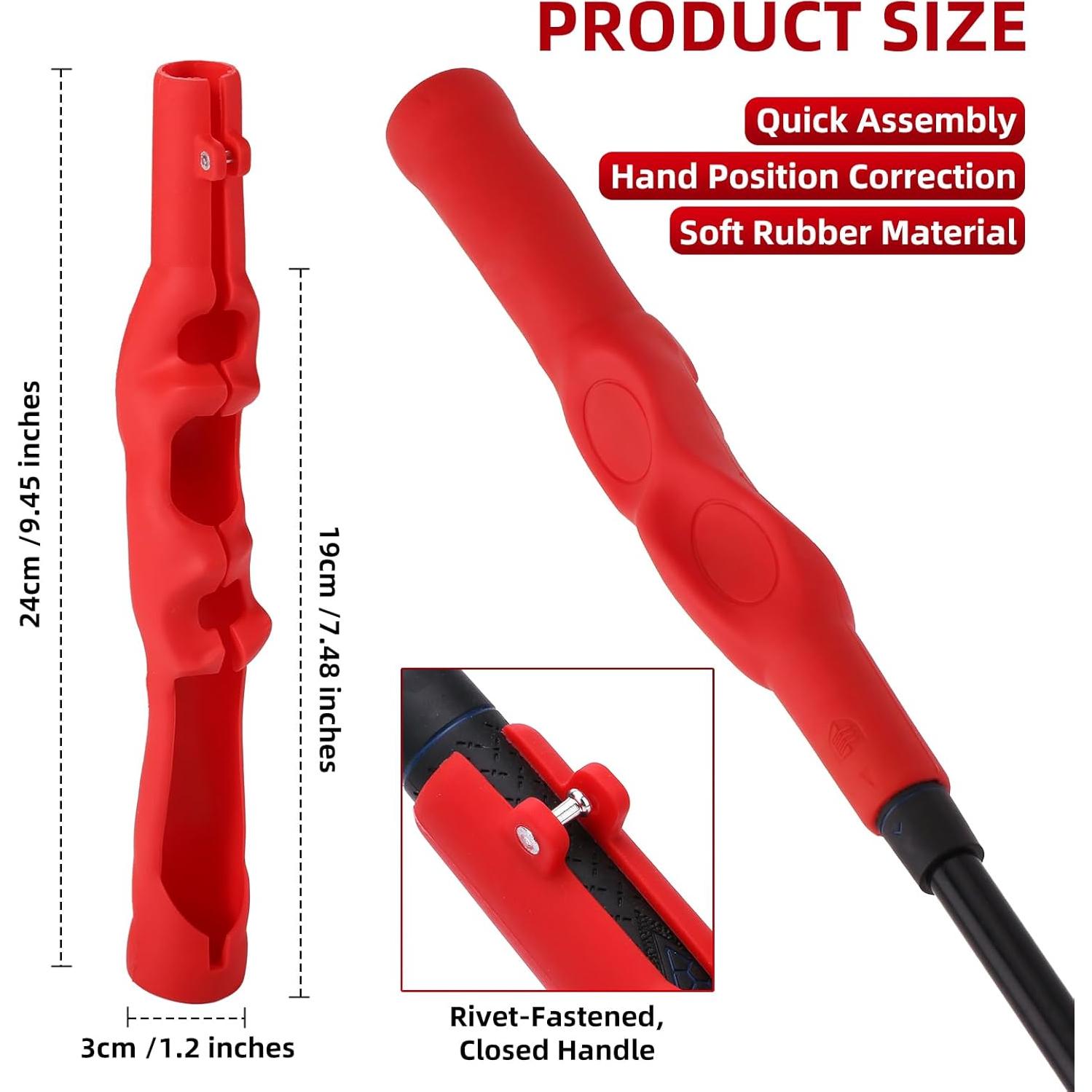 Entrenador de Agarre de Golf MIKOSI GRIP-2 Rojo - Mejora Swing