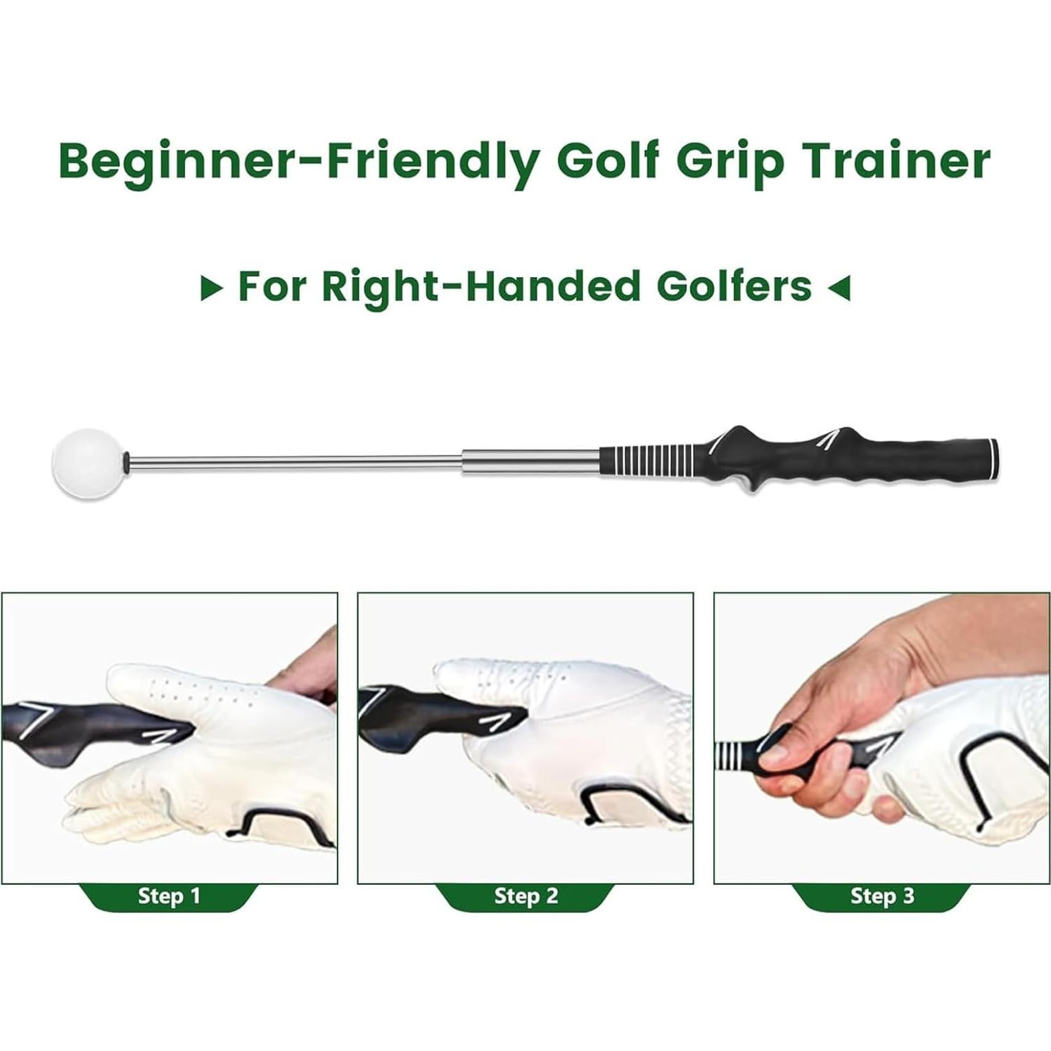 Ayuda de Entrenamiento de Golf MHKLCD Diestro Retráctil