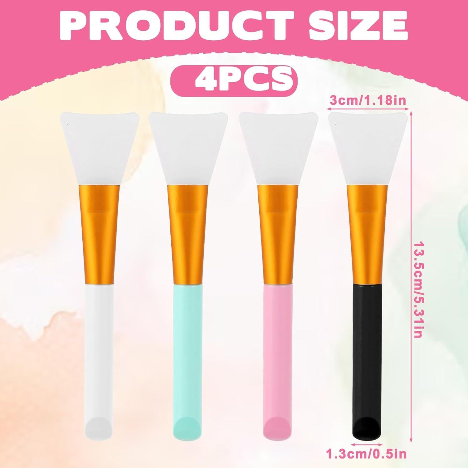 4 Piezas Cepillos Aplicadores de Mascarilla Facial Tweruna