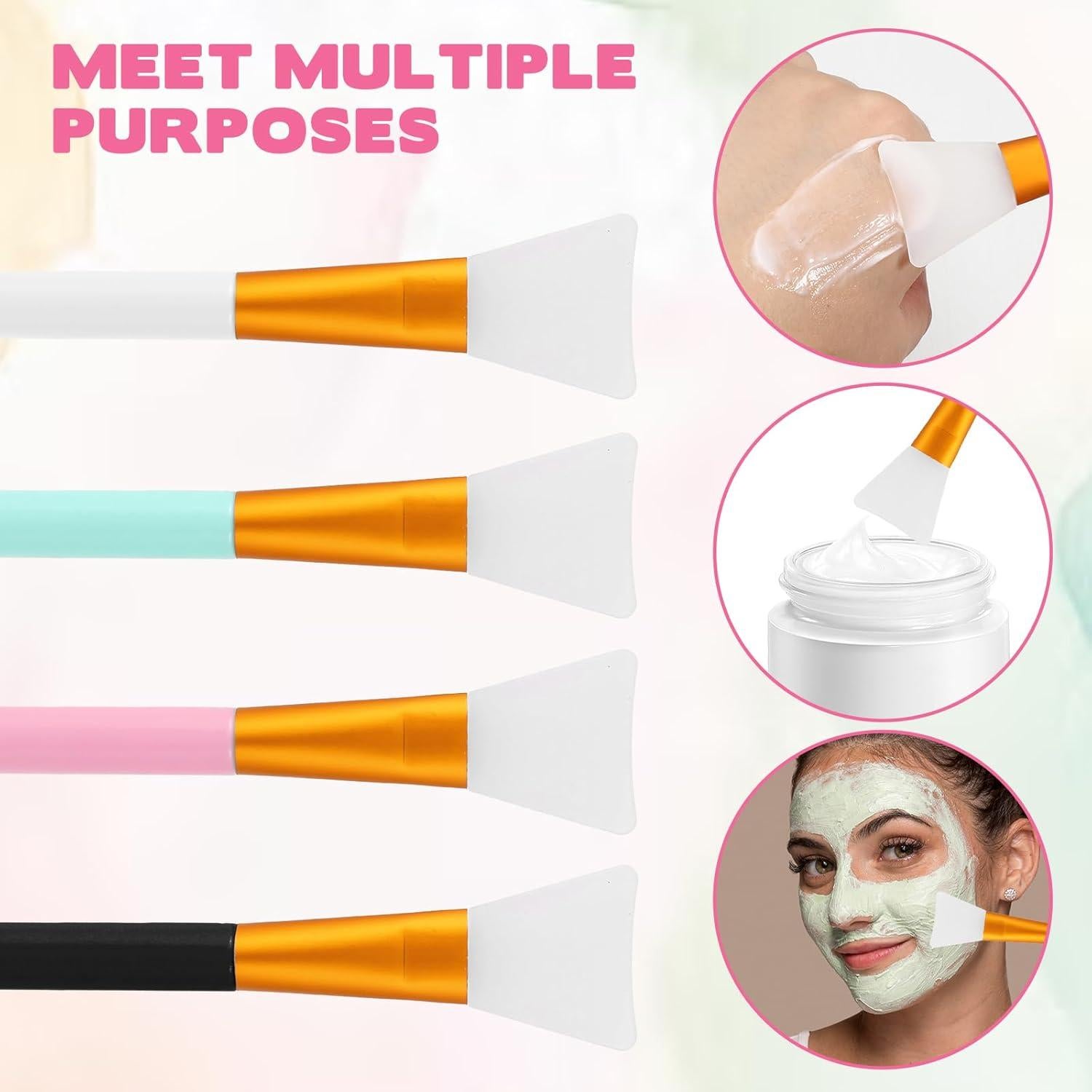 4 Piezas Cepillos Aplicadores de Mascarilla Facial Tweruna