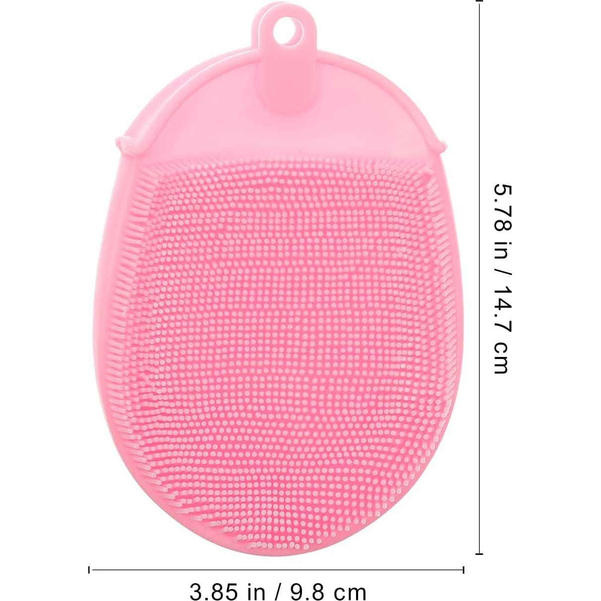 Cepillo de Baño de Silicona FRCOLOR 3 Piezas Exfoliante