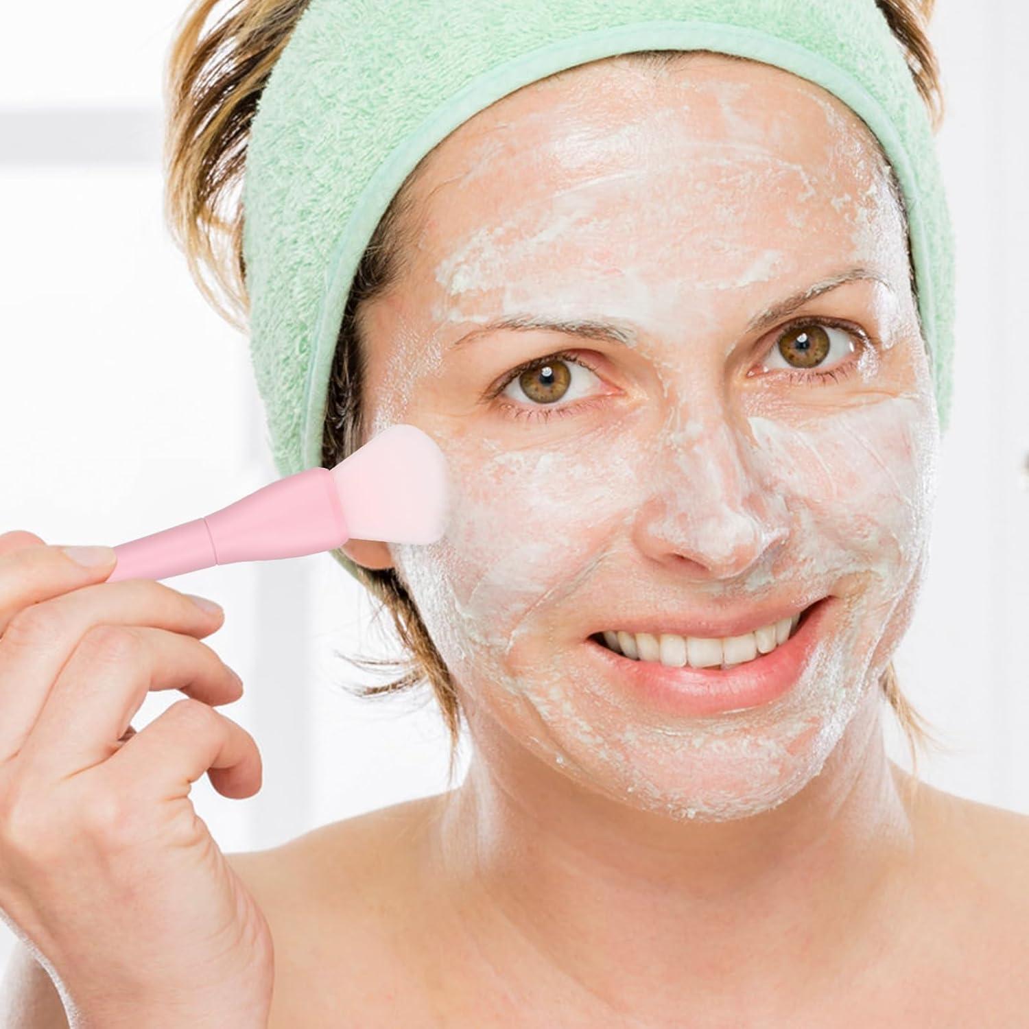 Ouligay Pinceles de Silicona para Mascarilla Facial 3PCS