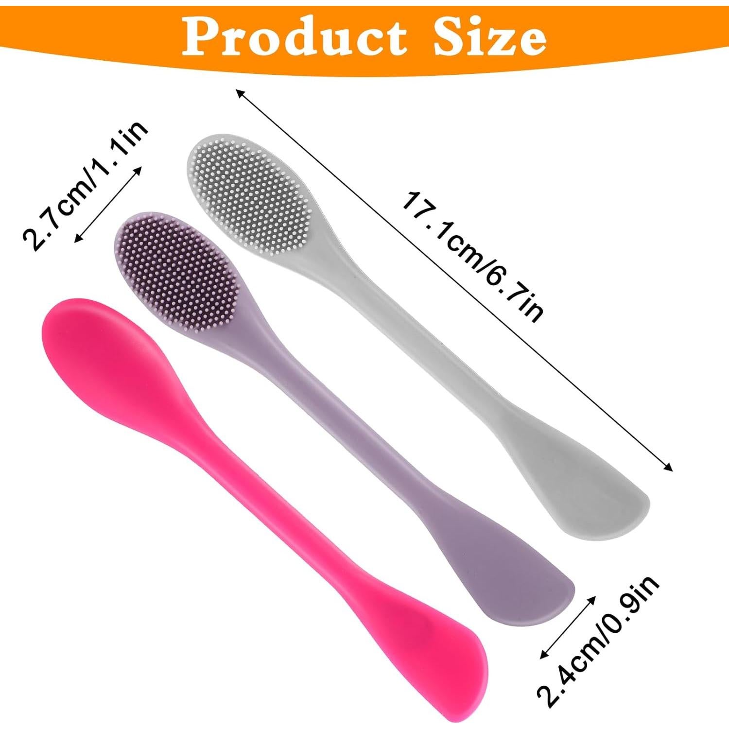 Brochas de Silicona para Mascarilla Facial TIESOME 3 Pcs