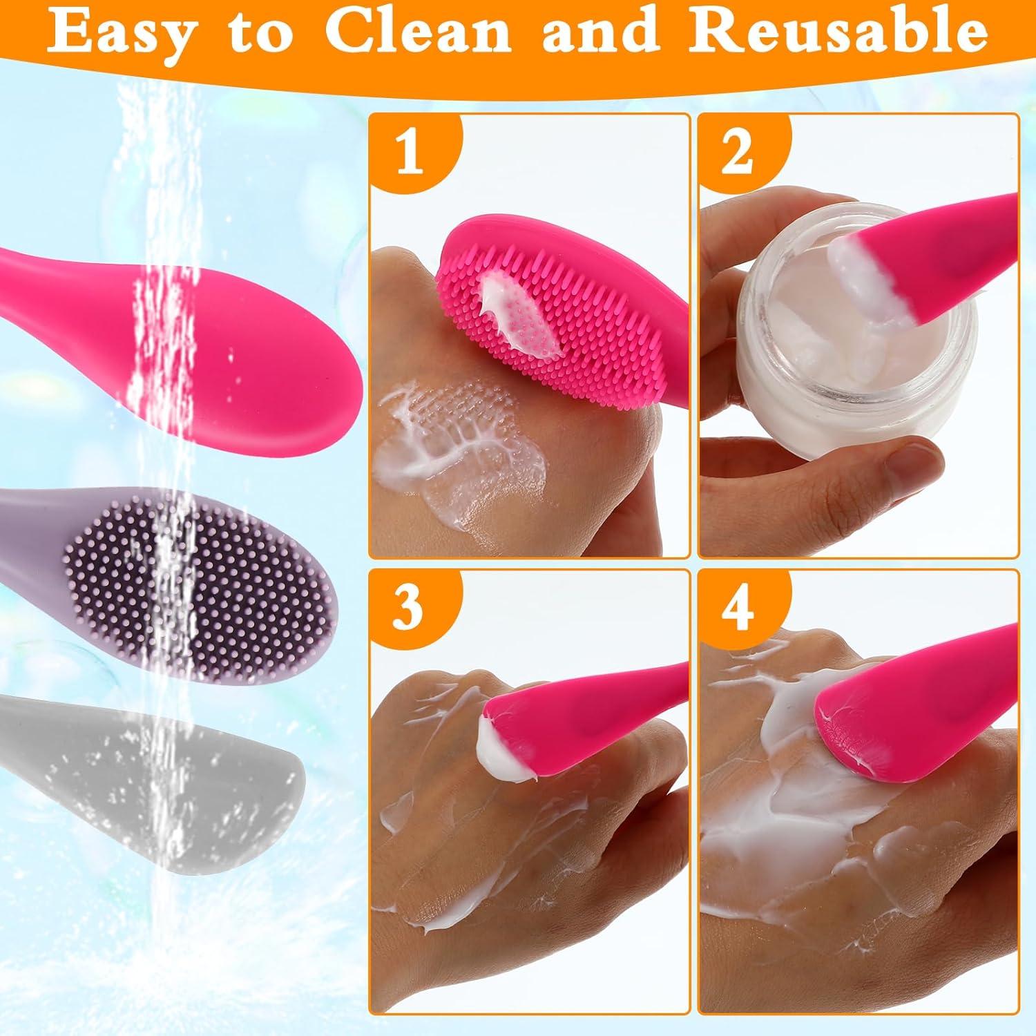 Brochas de Silicona para Mascarilla Facial TIESOME 3 Pcs