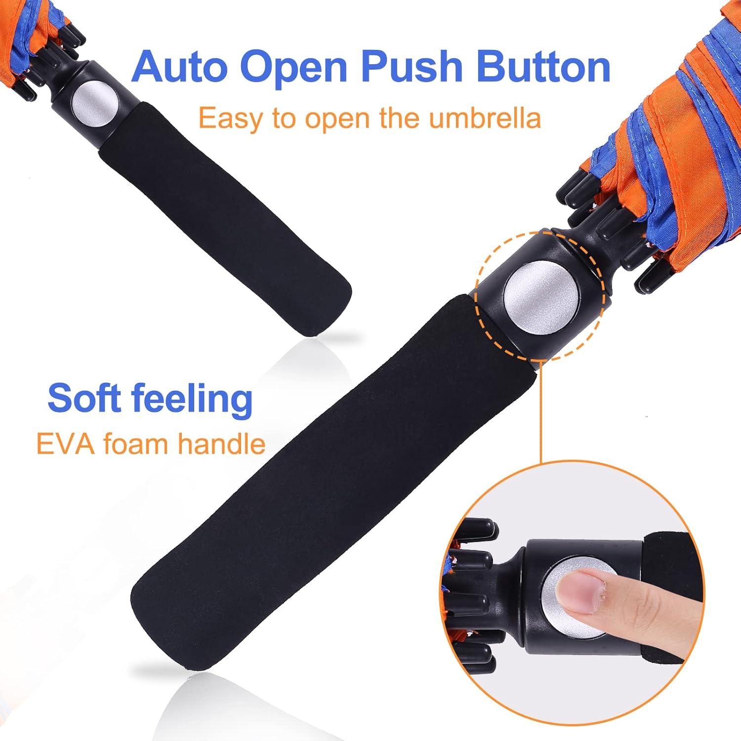 Paraguas de Golf DOUBWELL 137 cm Automático a Prueba de Viento