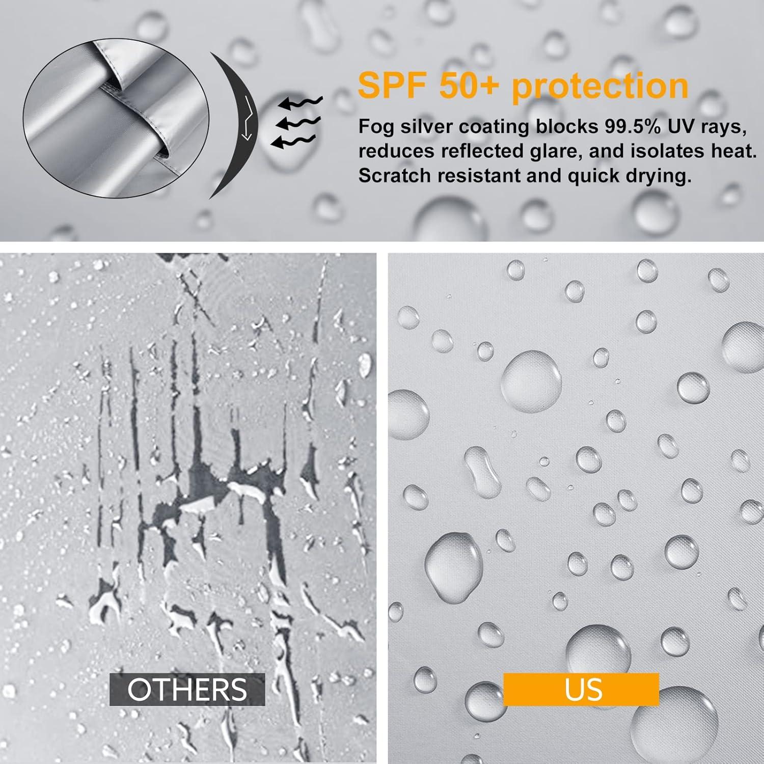 Paraguas G4Free UV 50+ Automático 132 cm Plata/Negro