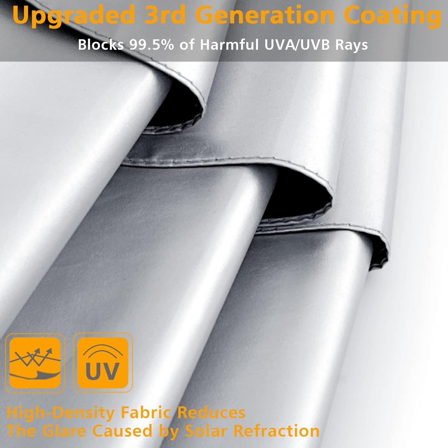 Paraguas G4Free UV 50+ Automático 132 cm Plata/Negro