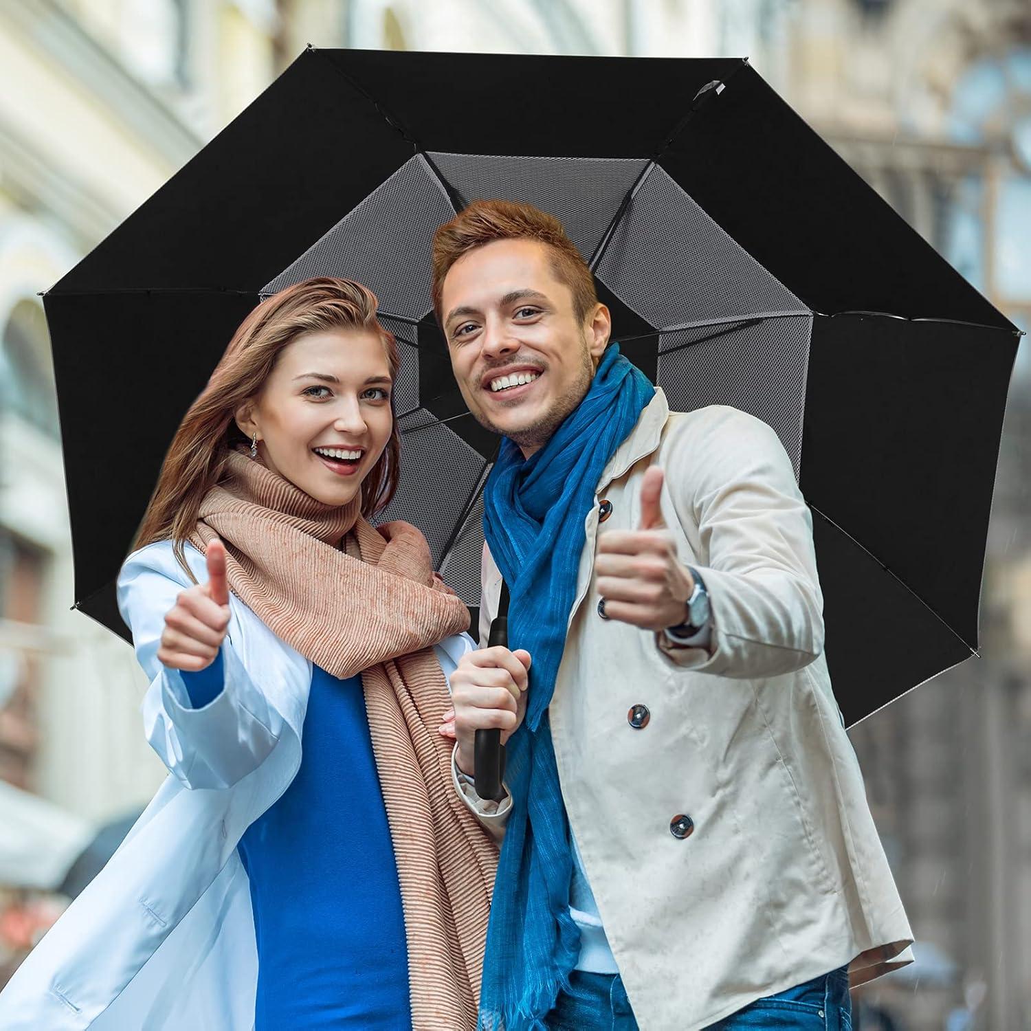 Paraguas G4Free UV 50+ Automático 132 cm Plata/Negro