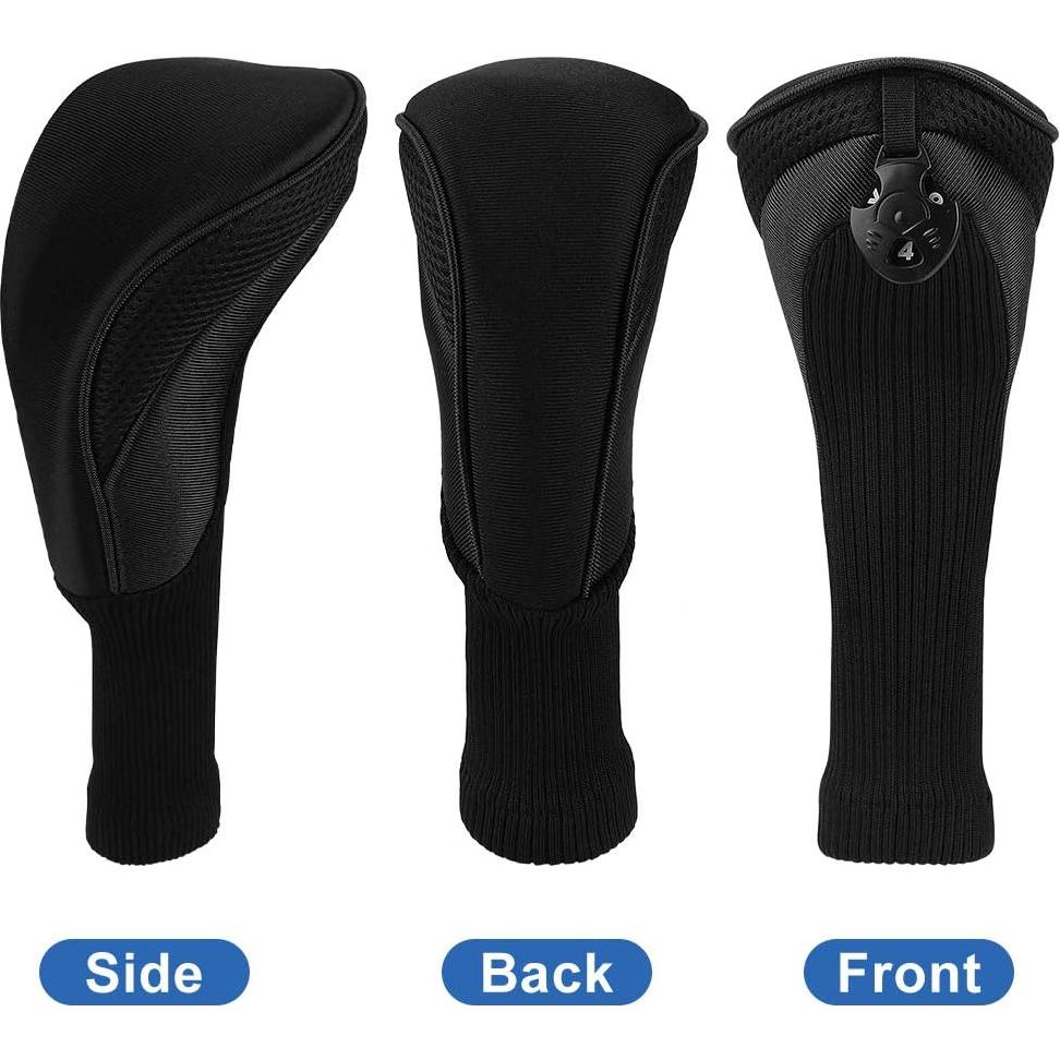 Cubiertas de Cabeza de Palos de Golf Number-one, Juego 3 Piezas