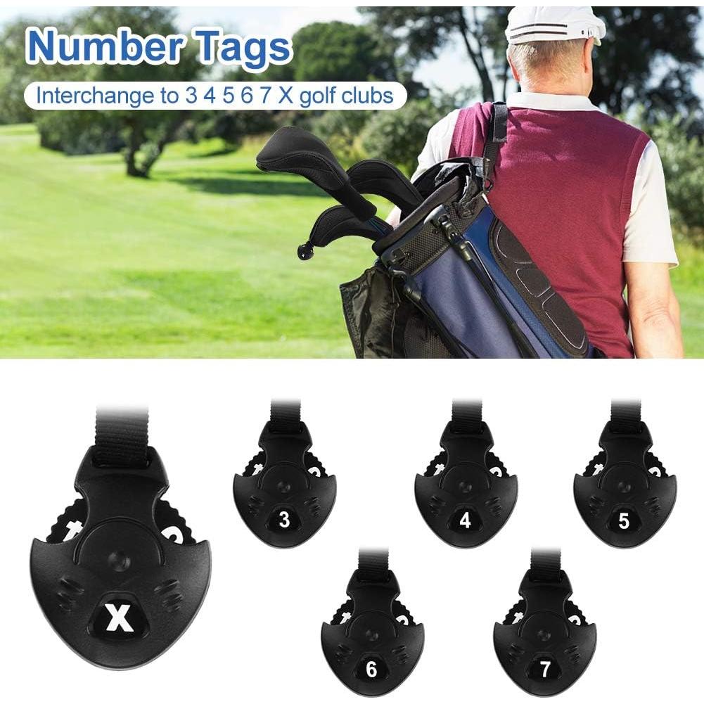 Cubiertas de Cabeza de Palos de Golf Number-one, Juego 3 Piezas