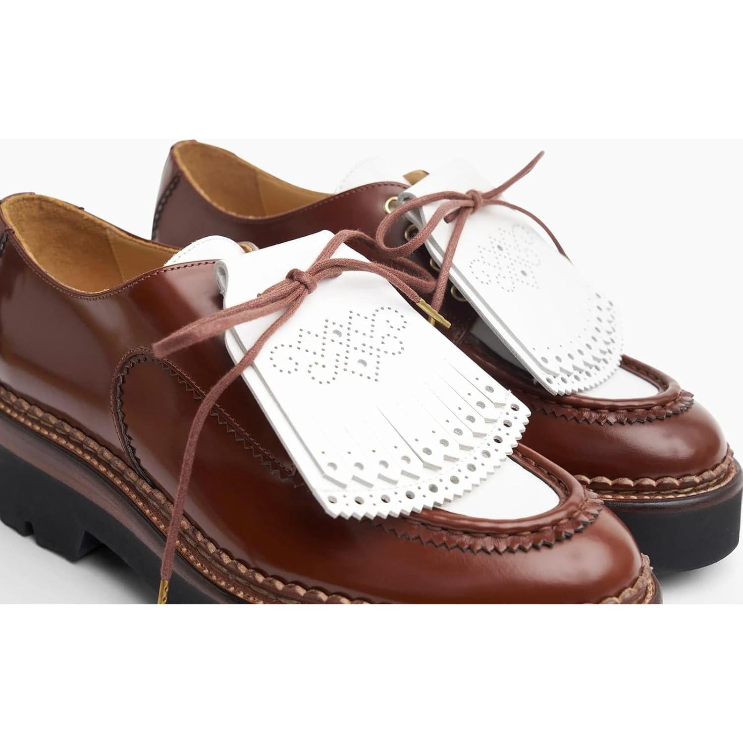 Cubierta Kiltie de Cuero Rosa para Zapatos de Golf Recueillir