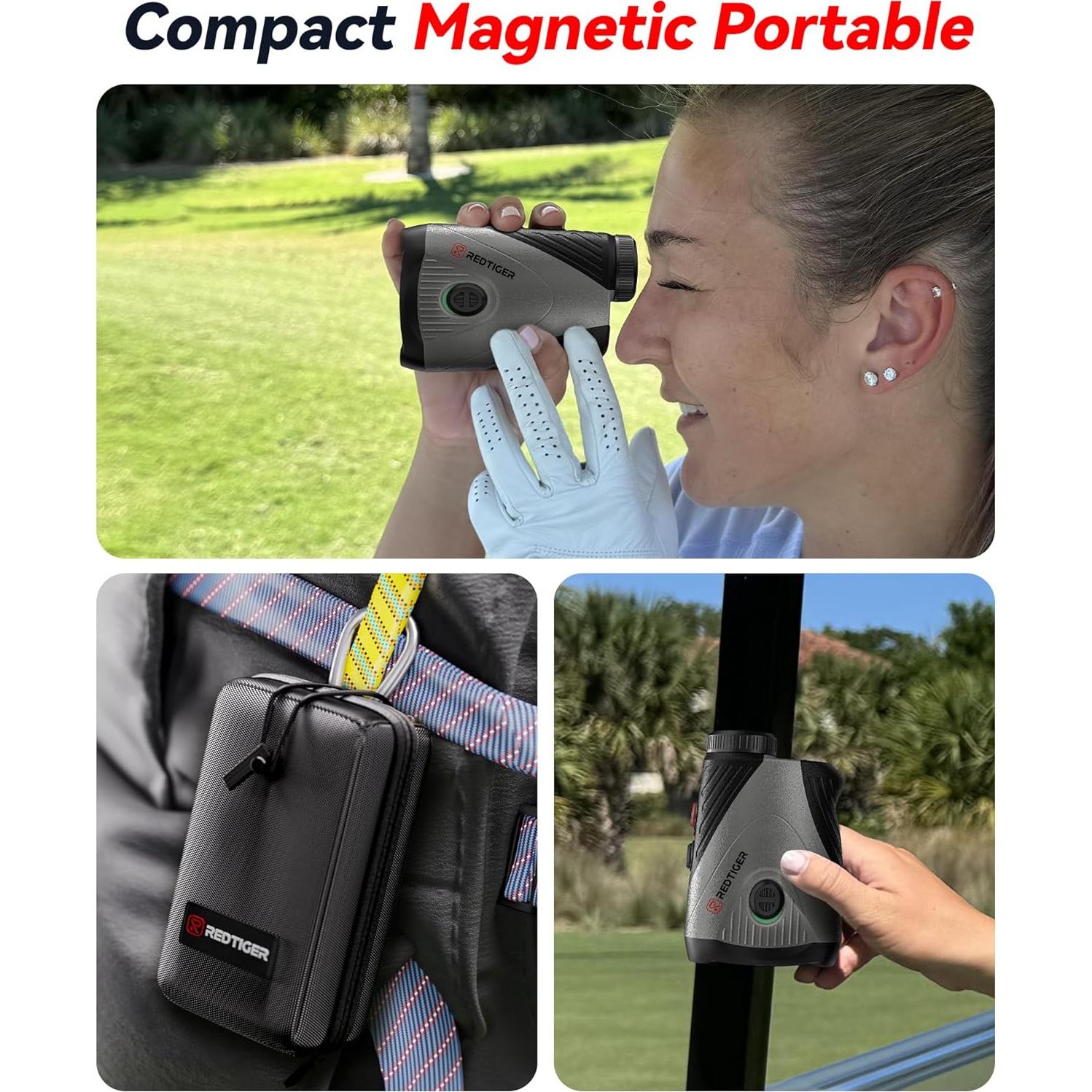 Medidor de Distancia de Golf REDTIGER C001B 1200 Yardas