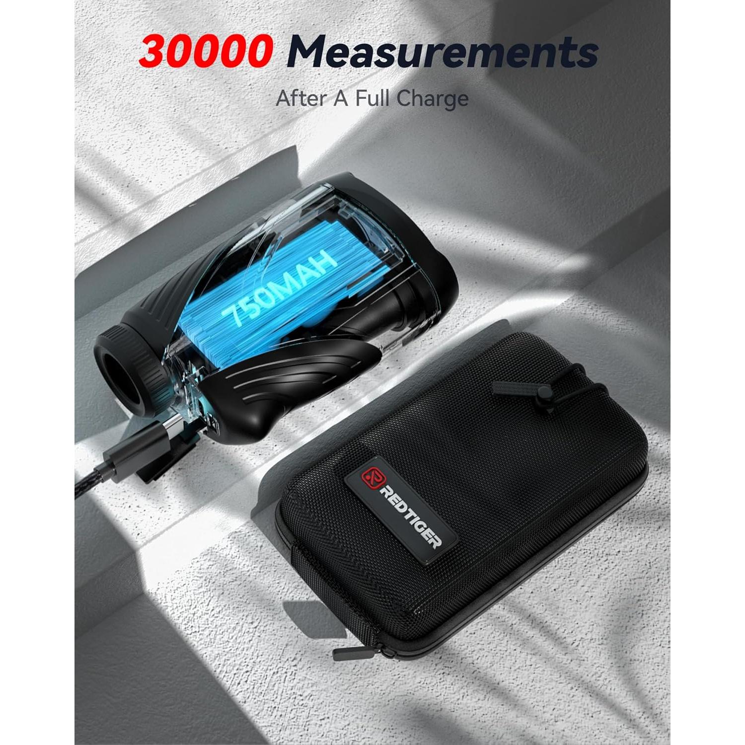 Medidor de Distancia de Golf REDTIGER C001B 1200 Yardas