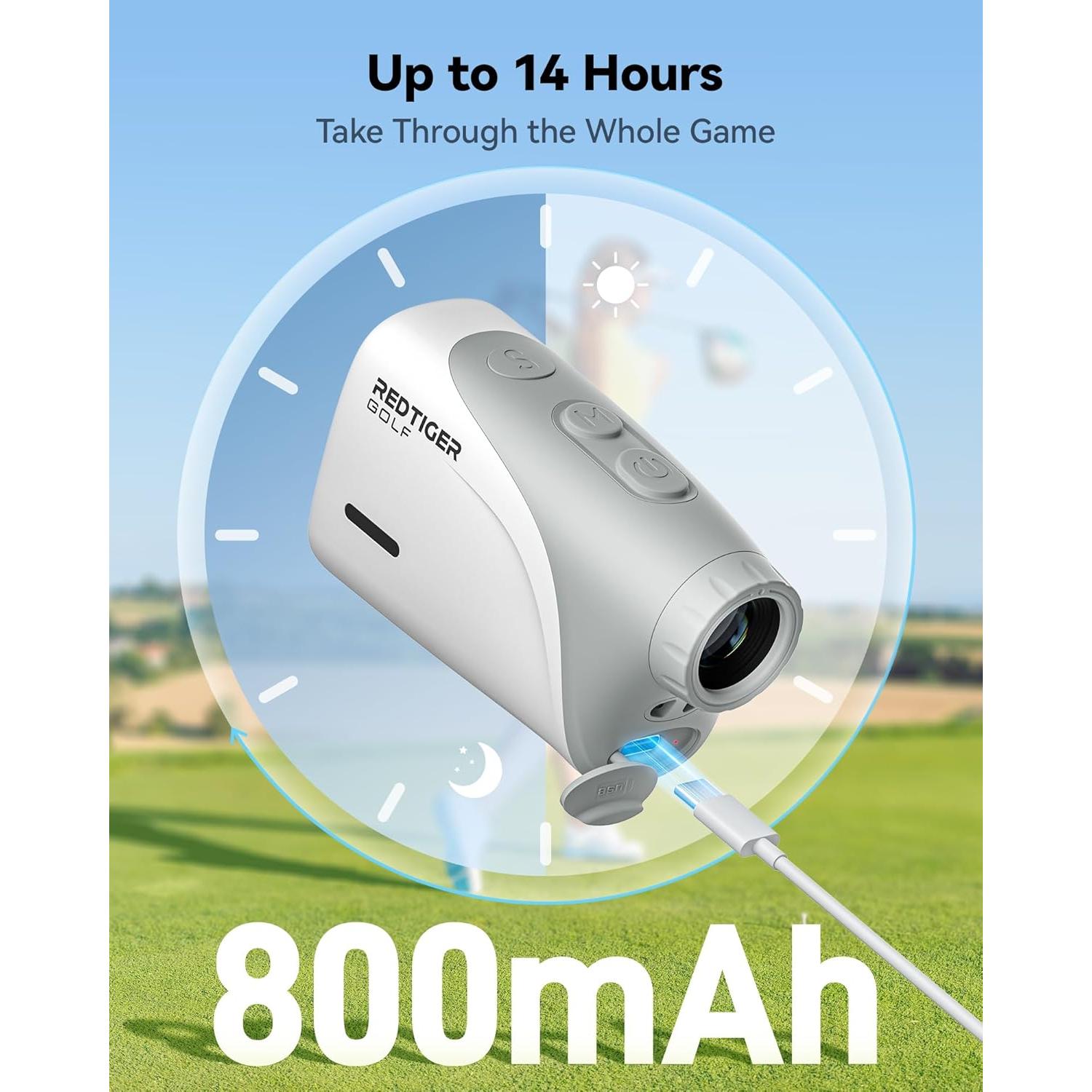 Medidor de Distancia de Golf REDTIGER GolfVue 3, 1200m, IP65