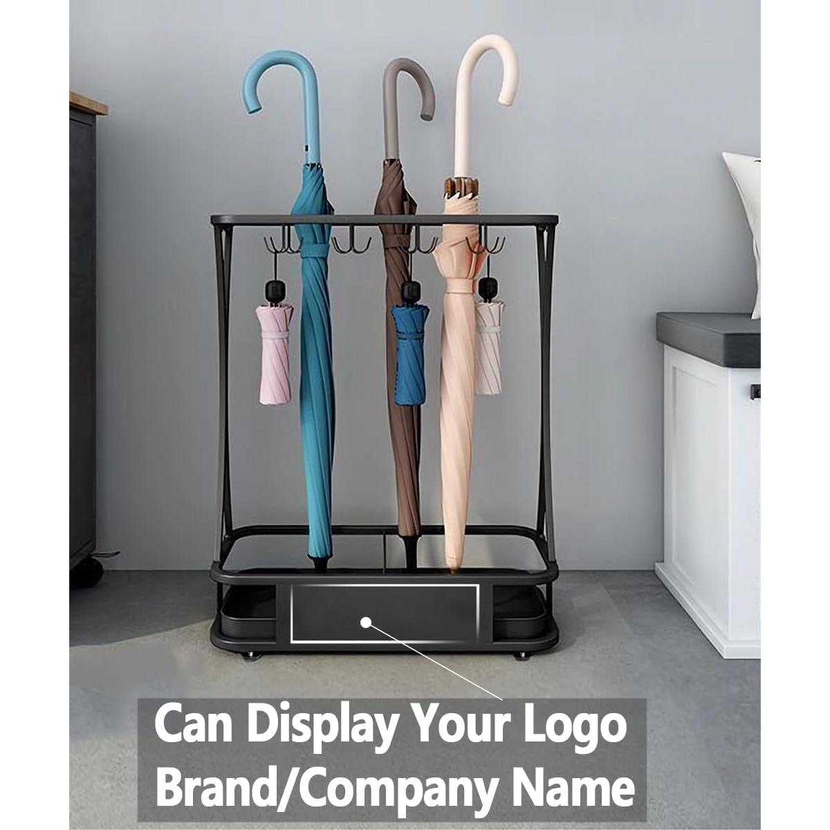 Soporte para Paraguas GeLive de Metal 31 Unidades 43.9x24.1x59.9cm