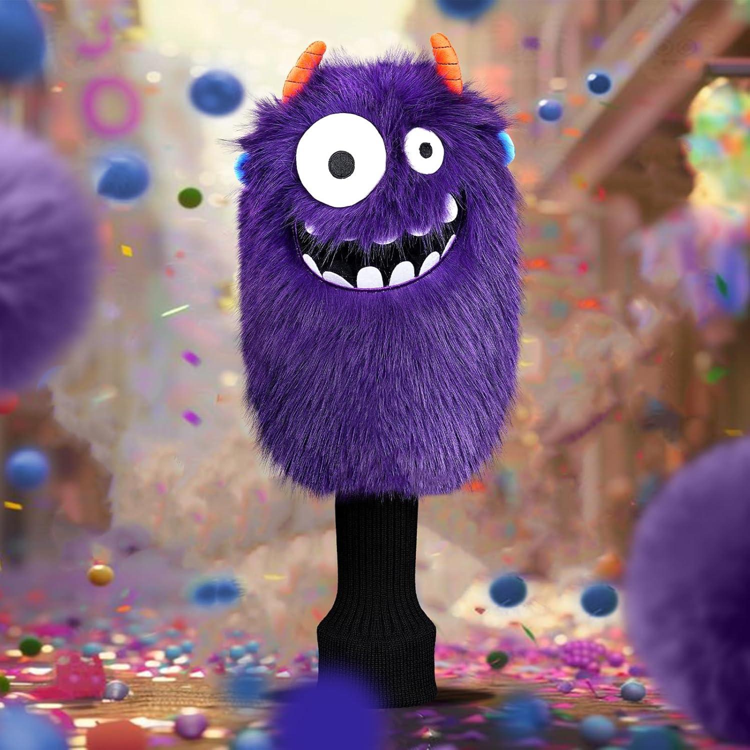 Cubierta de Cabeza de Golf LZFAN Monstruo Púrpura Fairway