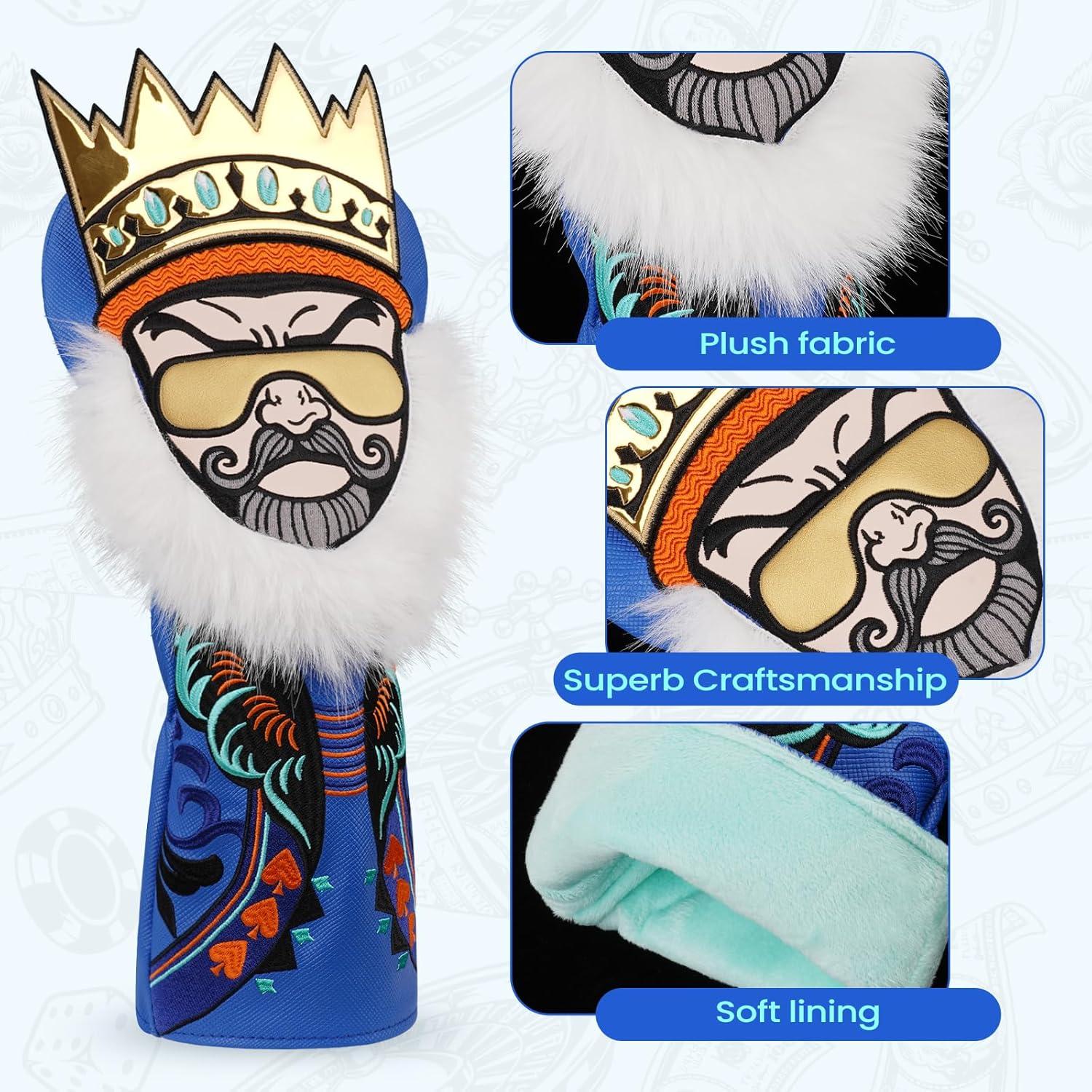 Cubierta de Cabeza de Golf Craftsman Rey Azul para Controlador