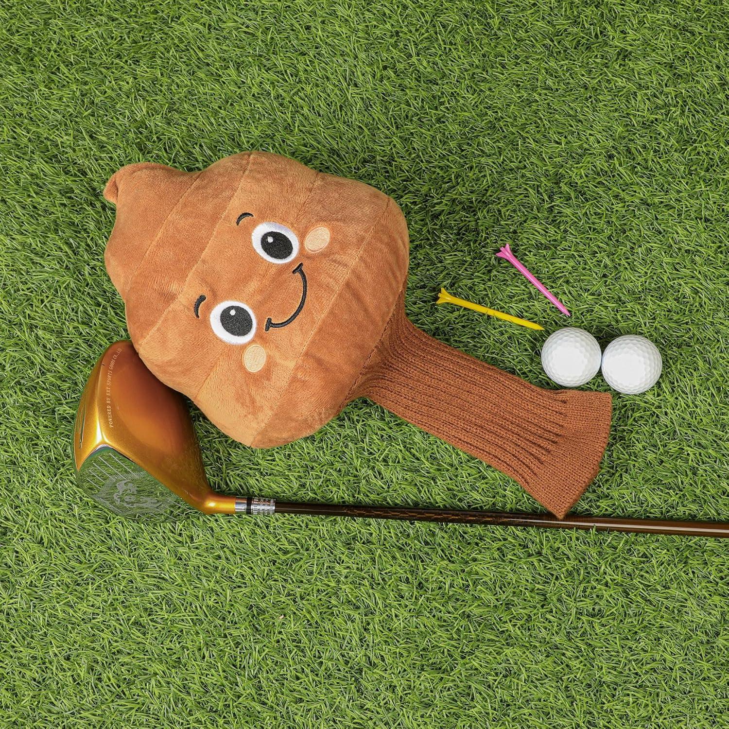 Cubierta de Driver de Golf Genérica Cara de Popó 460cc Peluche