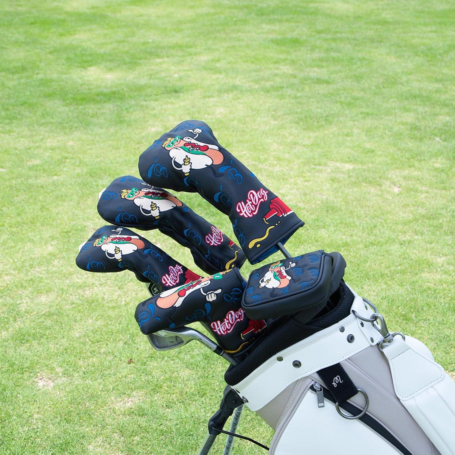 Cubiertas de Palos de Golf BAIRBRE - Cuero Negro Universal