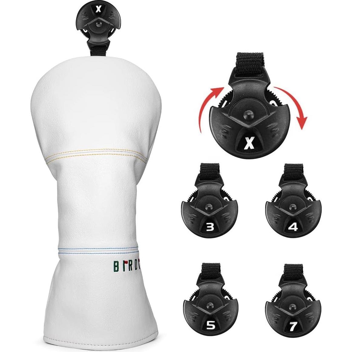 Cubierta de Cabeza de Golf Aliennana Cuero Premium Bordado