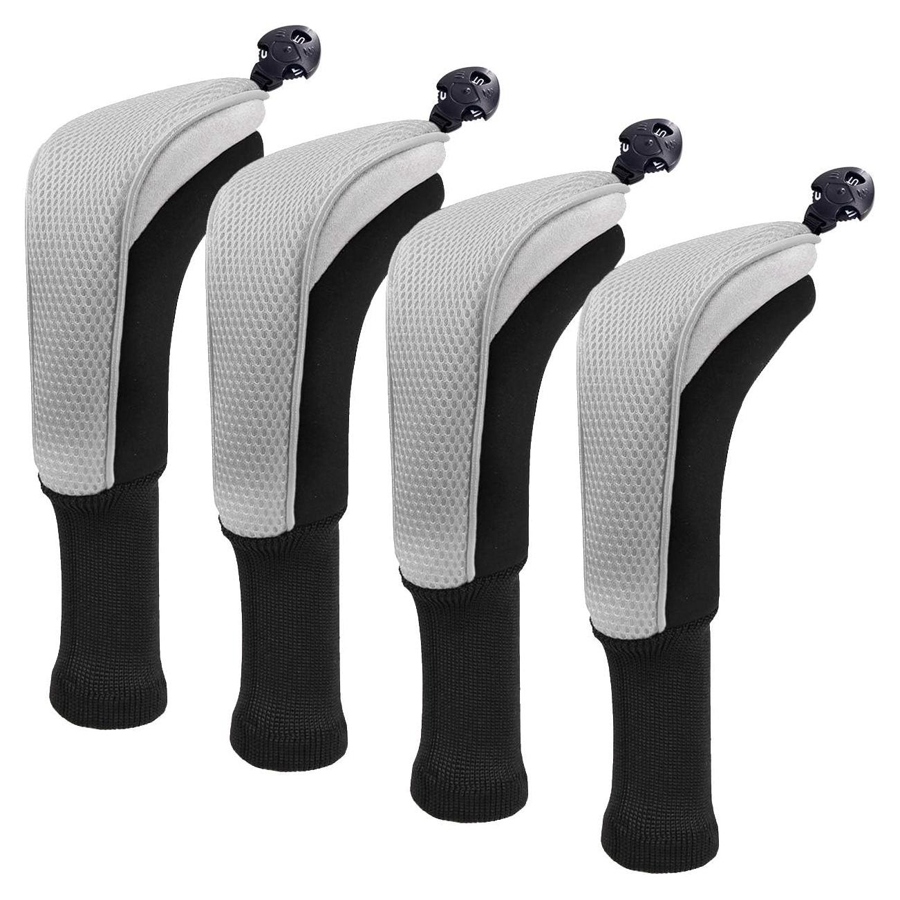 Cubierta de Cabeza de Putter Híbrido Craftsman Golf Gris 4 Pzas