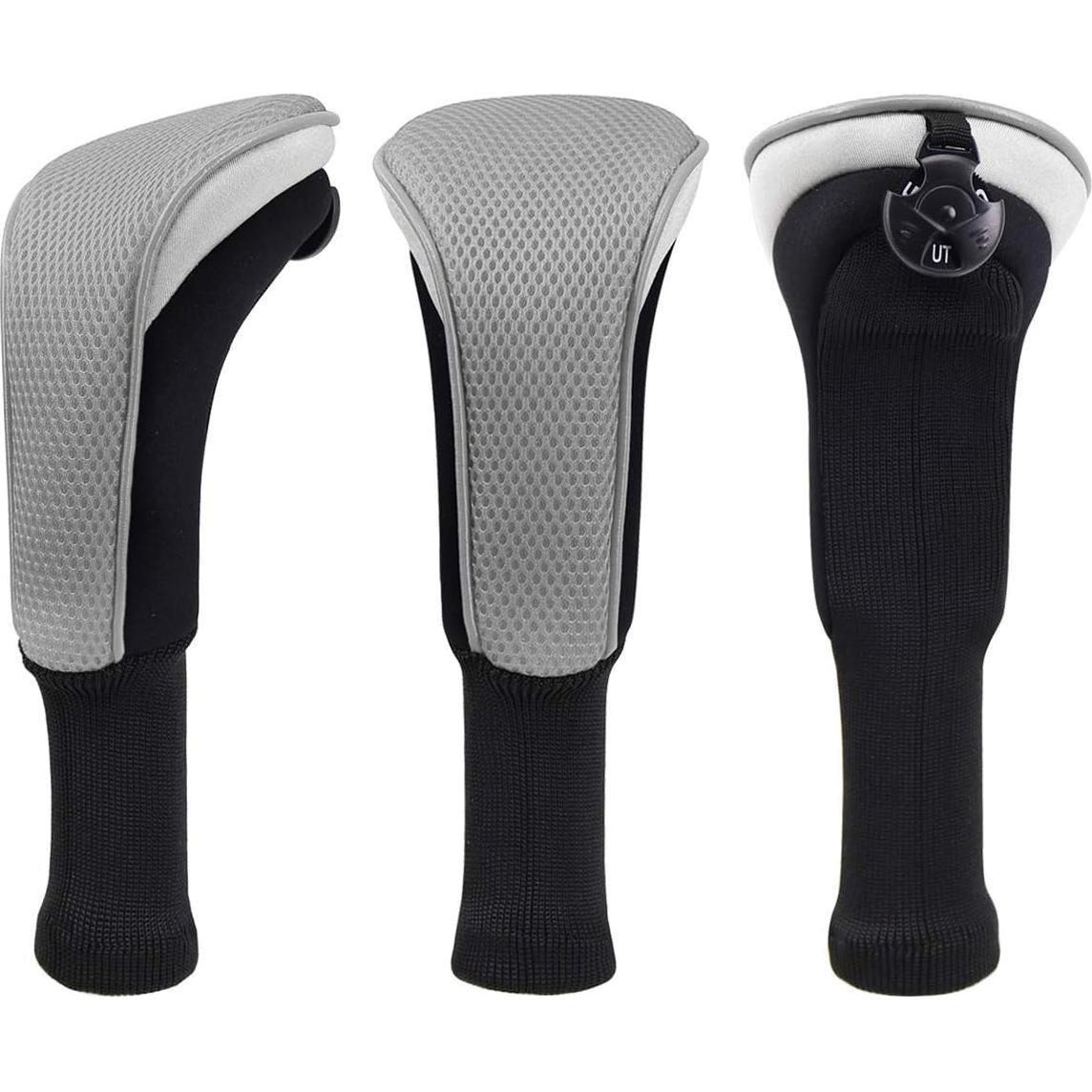 Cubierta de Cabeza de Putter Híbrido Craftsman Golf Gris 4 Pzas