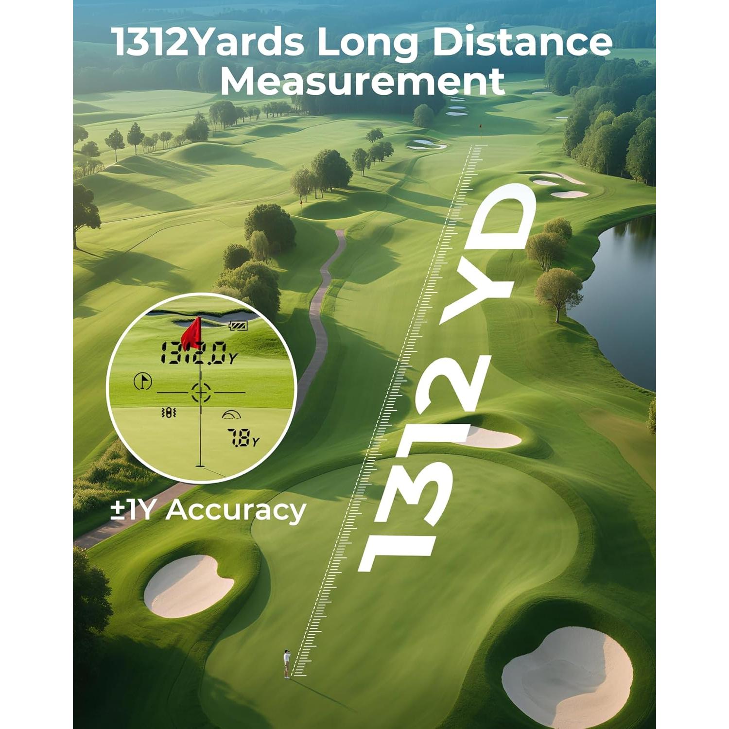 Buscador de Rango de Golf CIGMAN CT-1200Pro 1312 Yardas