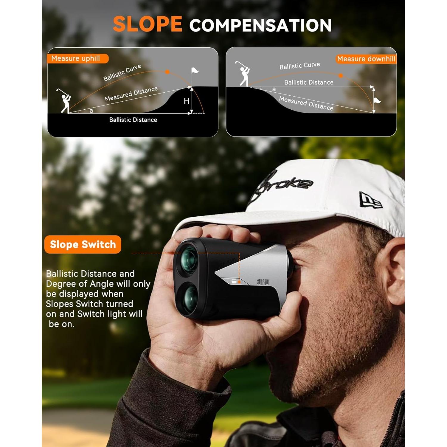 Medidor de Distancia de Golf SUNPOW SP-RG01 1000 Yardas