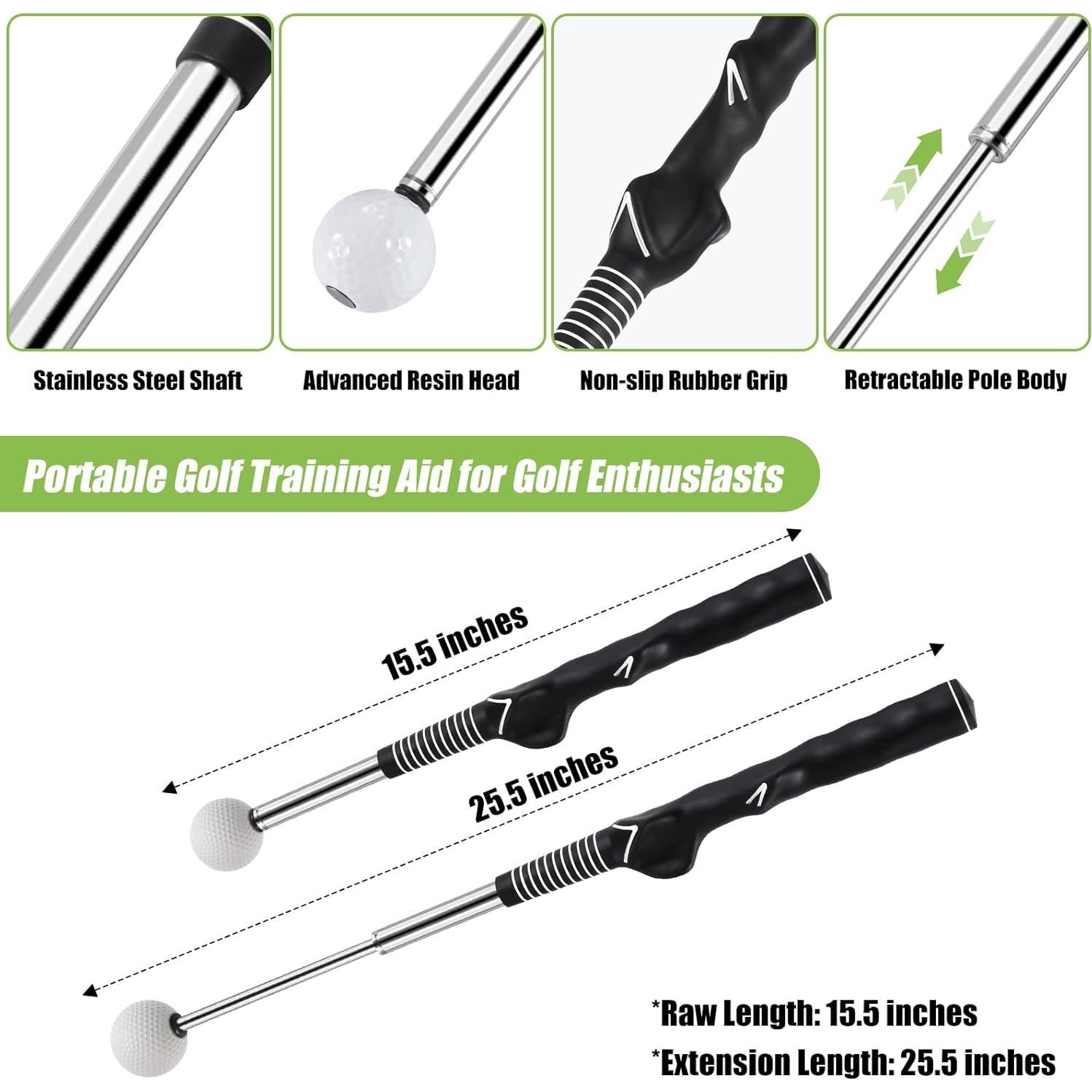 Entrenador de Swing de Golf MIKOSI Golf-ST1 Retráctil