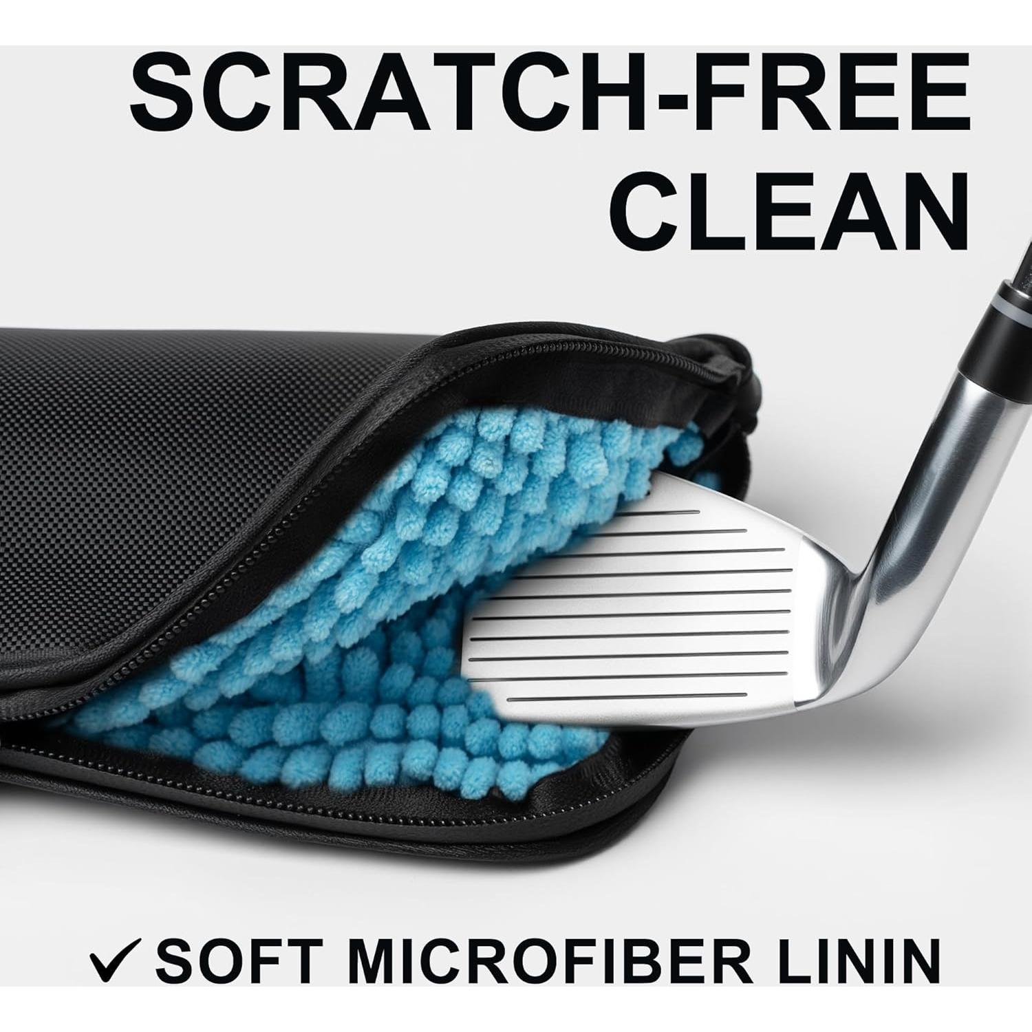 Kit de Limpieza de Golf CarryWise CW-Bolsa Azul con Toalla