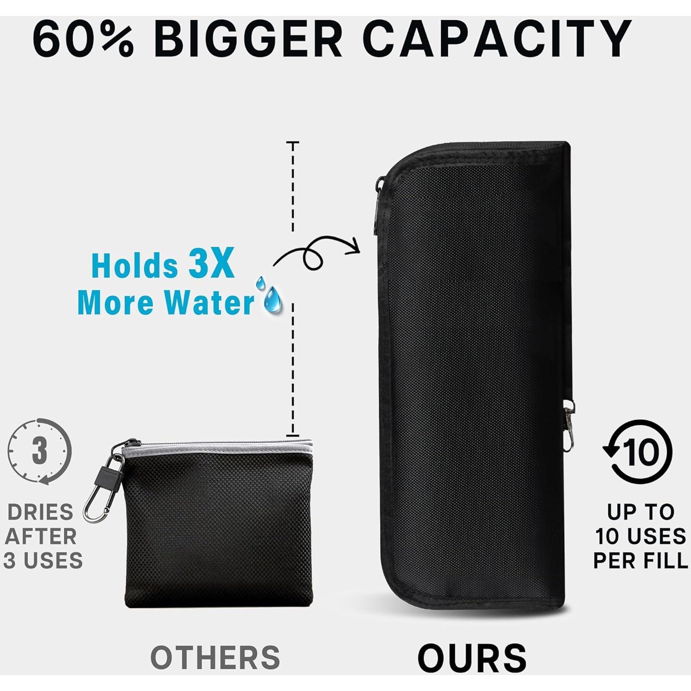 Kit de Limpieza de Golf CarryWise CW-Bolsa Azul con Toalla