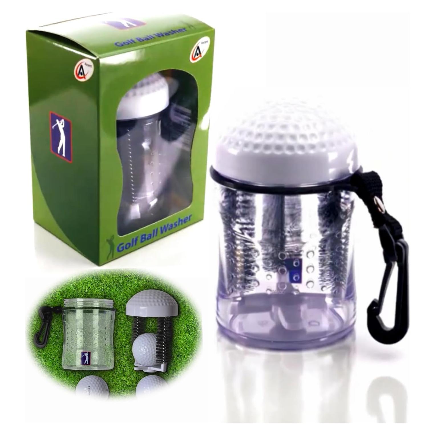 Limpiador de Pelotas de Golf Ascent - Accesorio Portátil Verde