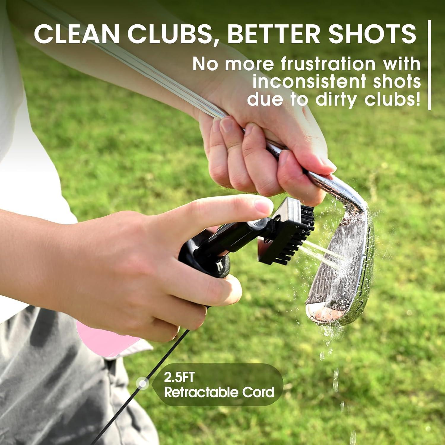 Juego de Toallas y Cepillo para Golf Amy Sport - Rosa