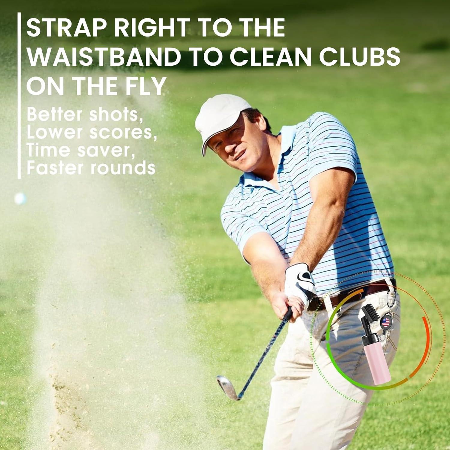 Juego de Toallas y Cepillo para Golf Amy Sport - Rosa