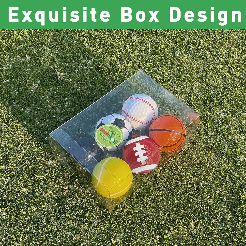 Pelotas de Golf Divertidas Golfupp - Paquete de 6 Multicolor