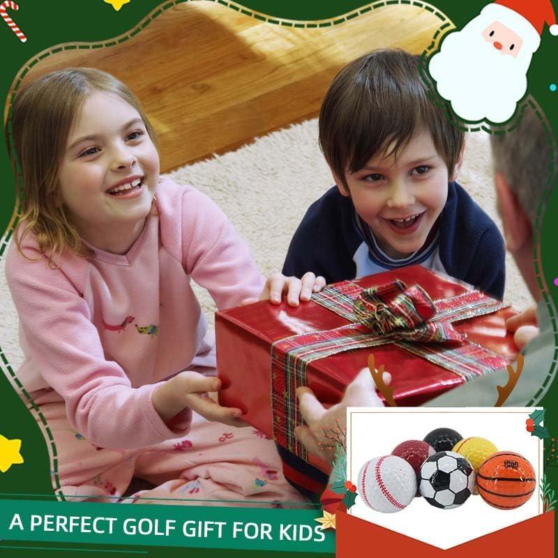 Pelotas de Golf Divertidas Golfupp - Paquete de 6 Multicolor