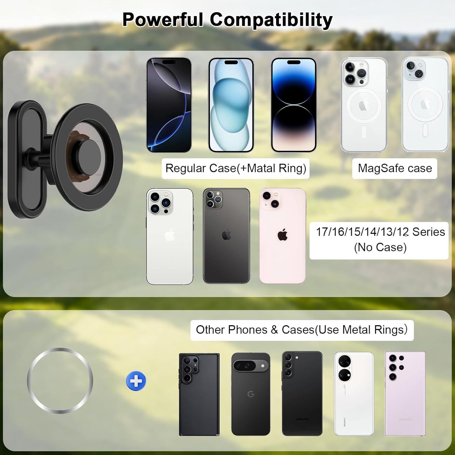 Soporte Magnético para Teléfono de Carro de Golf LOERUMG