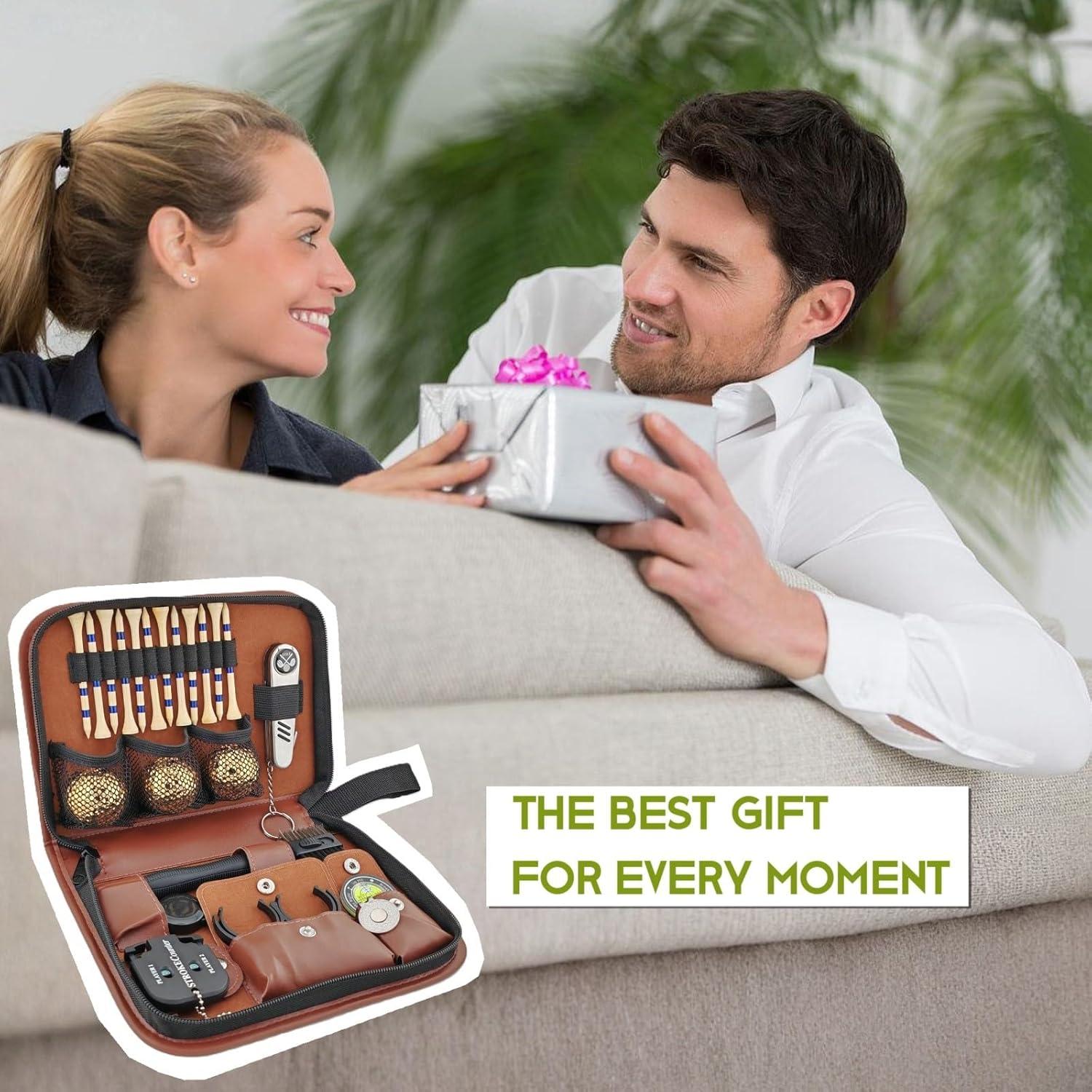 Set de Accesorios de Golf TGWUZZ GF-100 con Pelotas Doradas