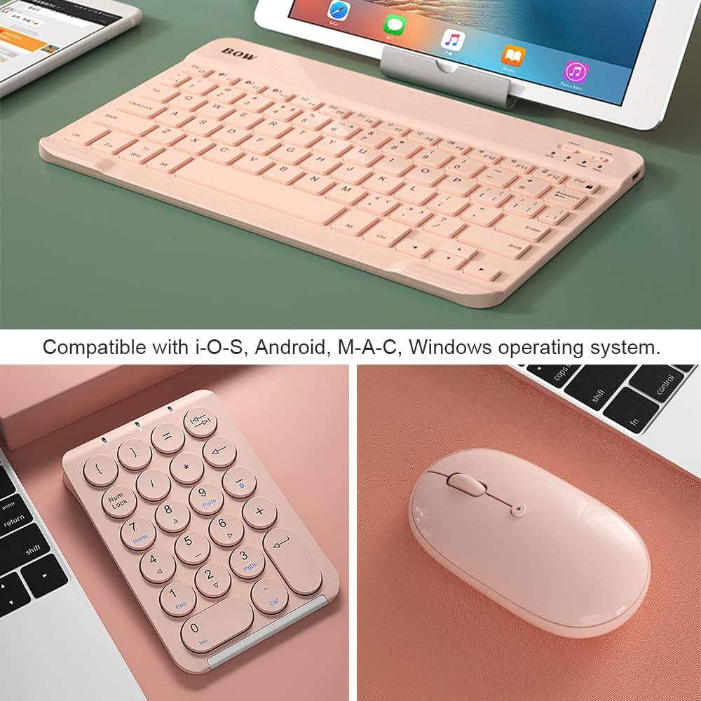 Conjunto Teclado y Ratón Portátil CHYH, 3 Piezas, Silencioso