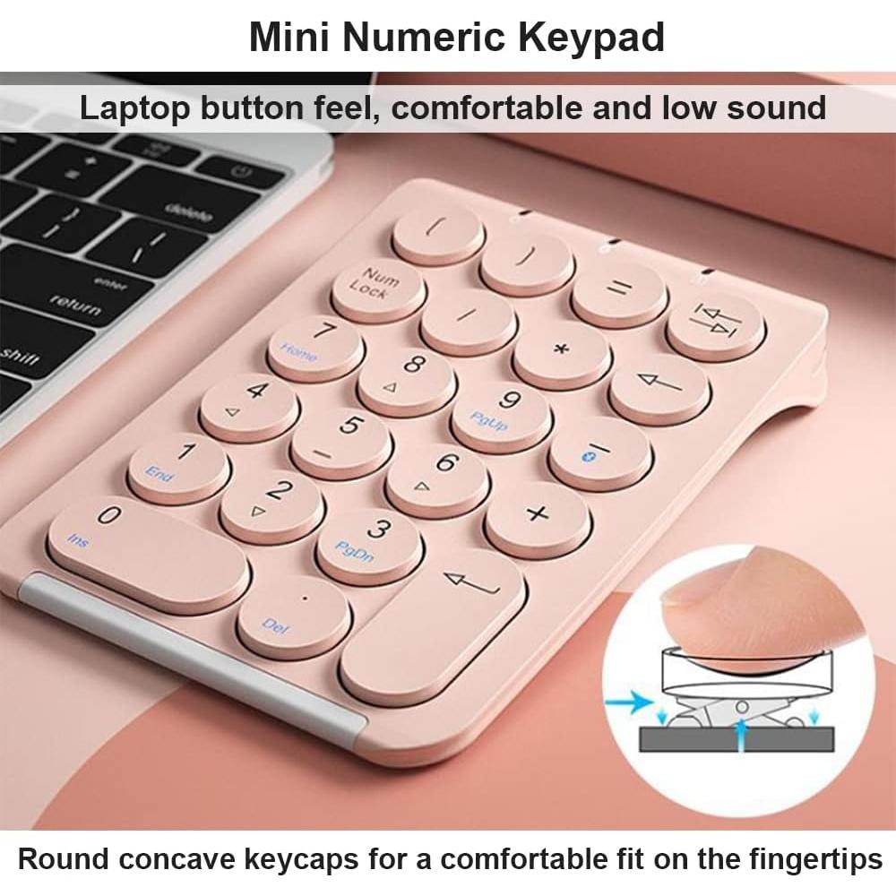 Conjunto Teclado y Ratón Portátil CHYH, 3 Piezas, Silencioso