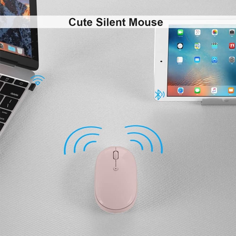 Conjunto Teclado y Ratón Portátil CHYH, 3 Piezas, Silencioso