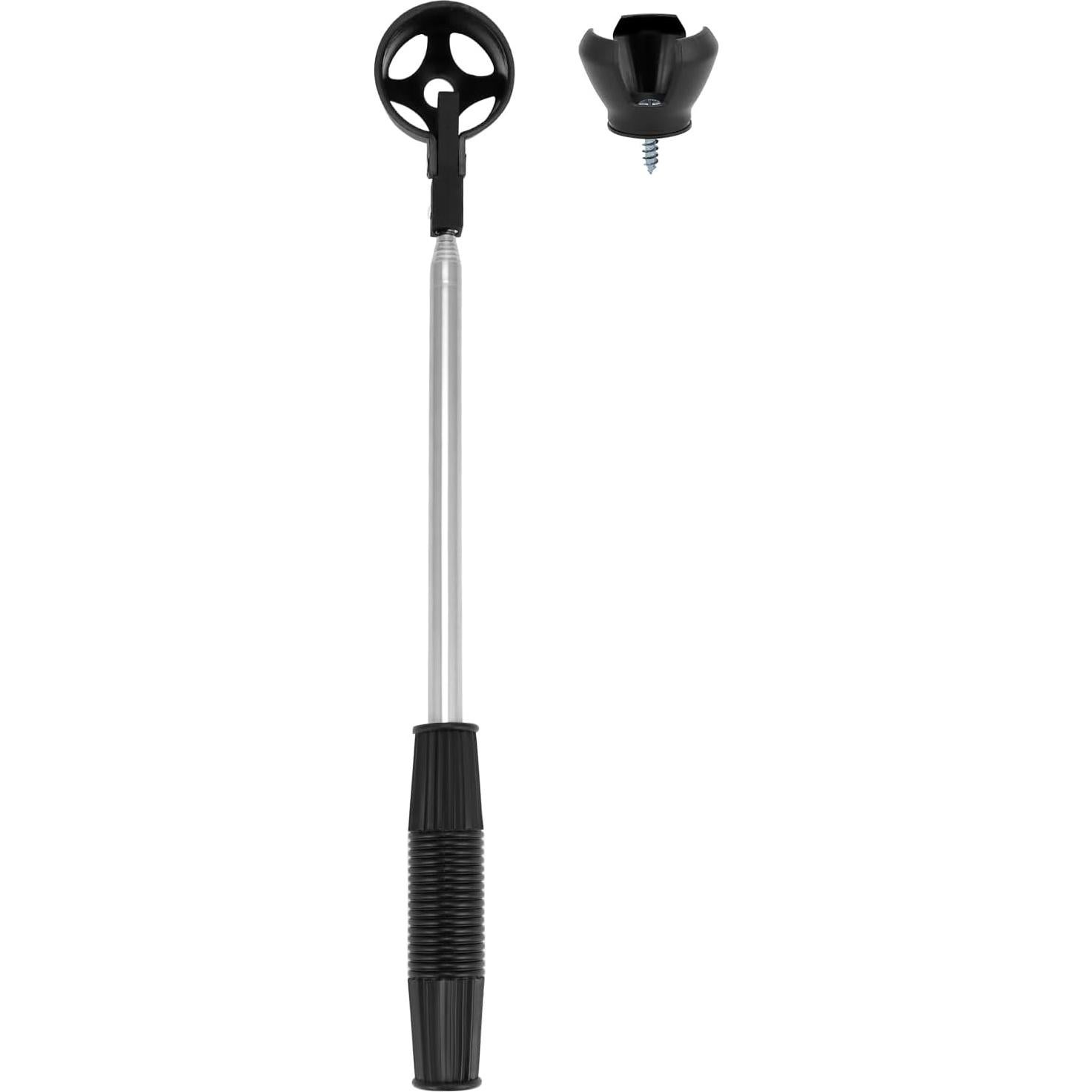 Recuperador de Pelotas de Golf Telescópico QWORK 2.74m Acero Inoxidable