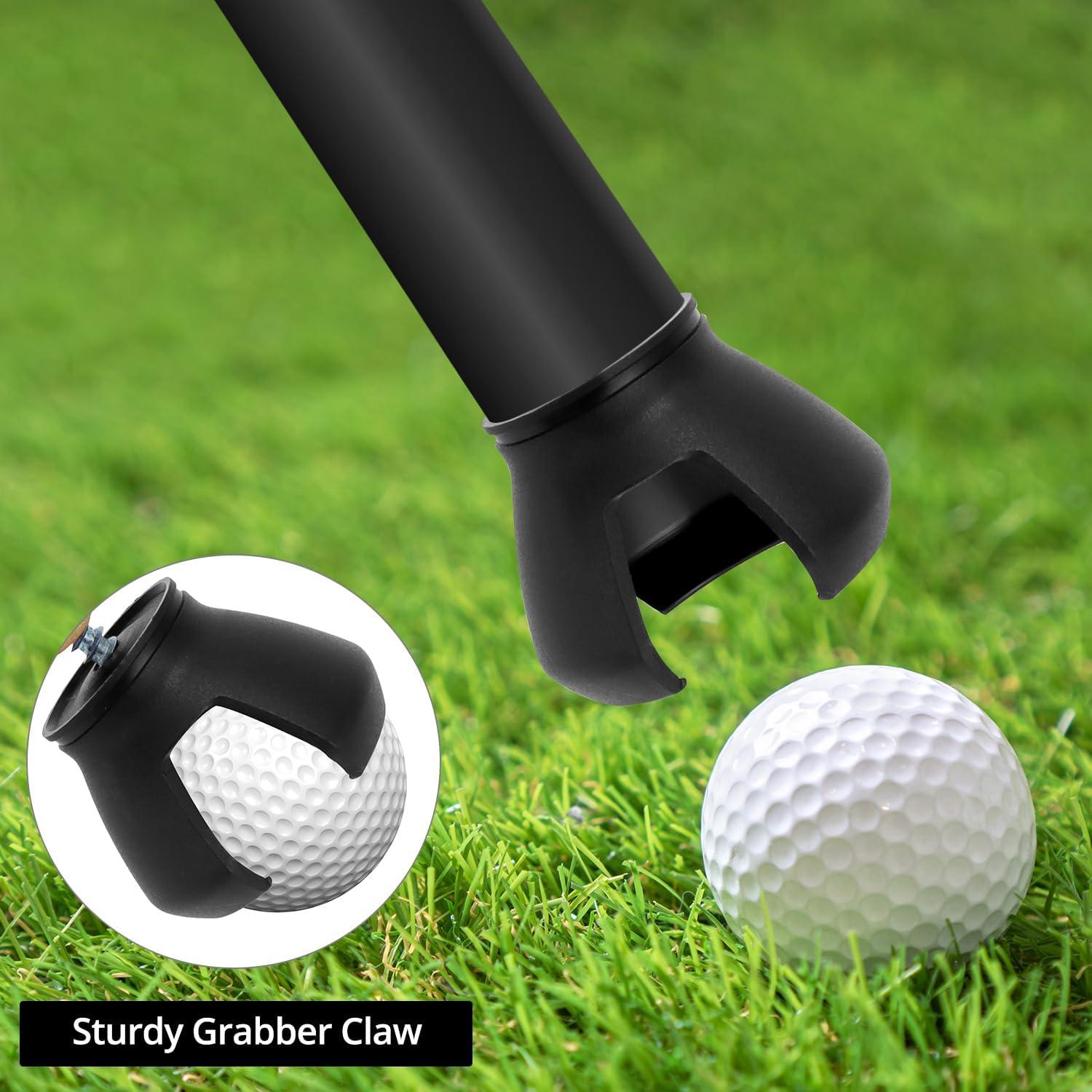 Recuperador de Pelotas de Golf Telescópico QWORK 2.74m Acero Inoxidable