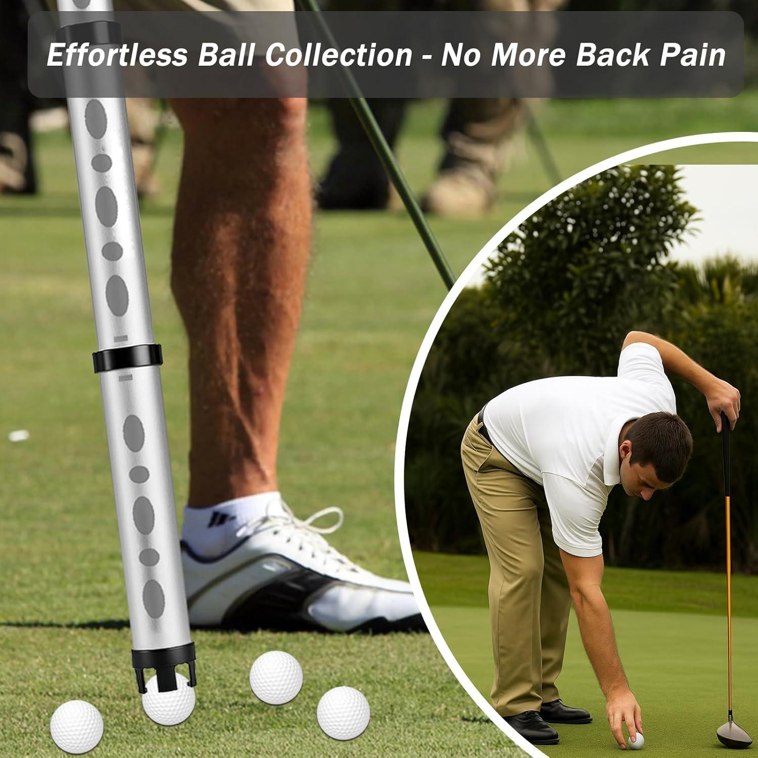 Recogedor de Pelotas de Golf AESWGOF GBR-SL01 con Bolsa y Toalla