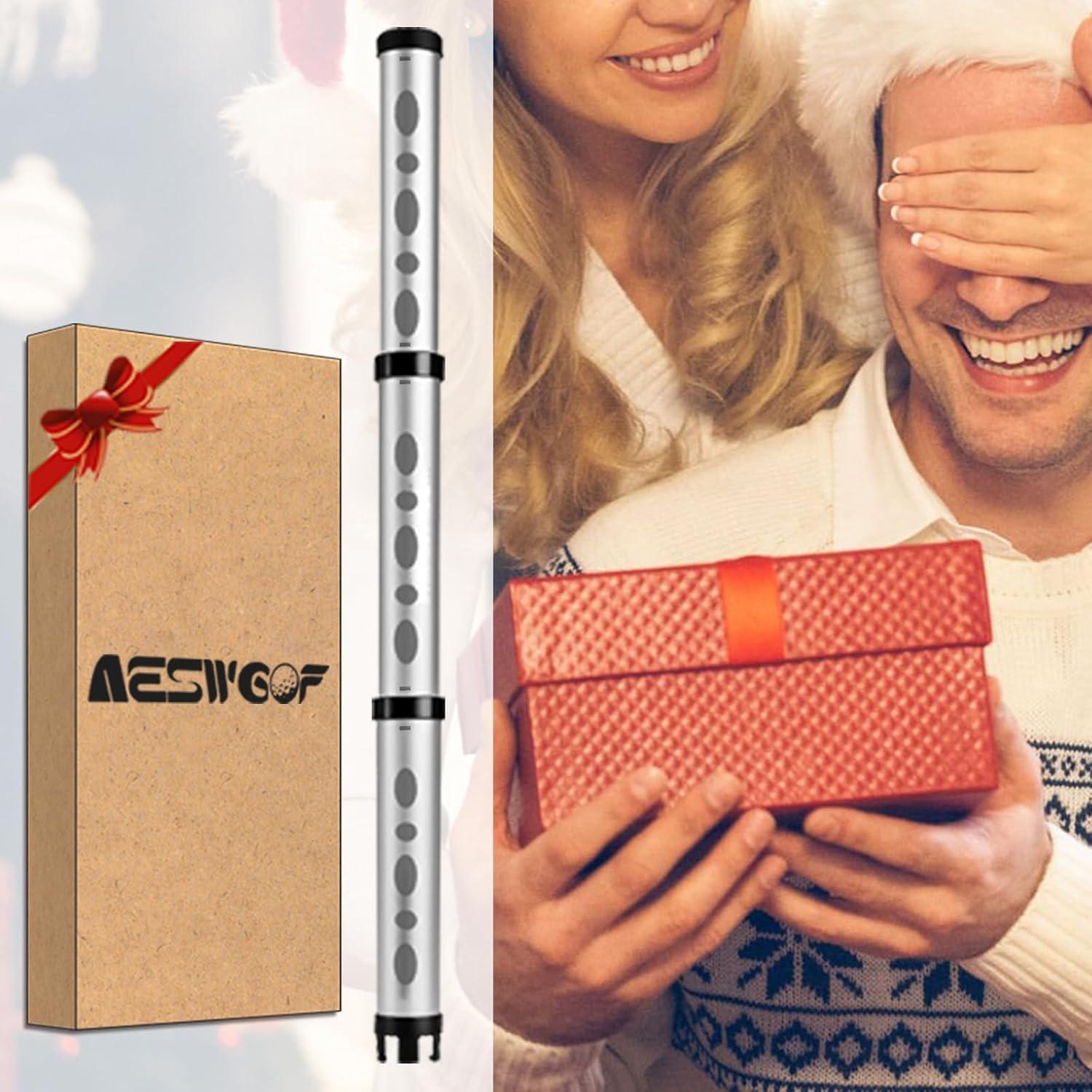 Recogedor de Pelotas de Golf AESWGOF GBR-SL01 con Bolsa y Toalla